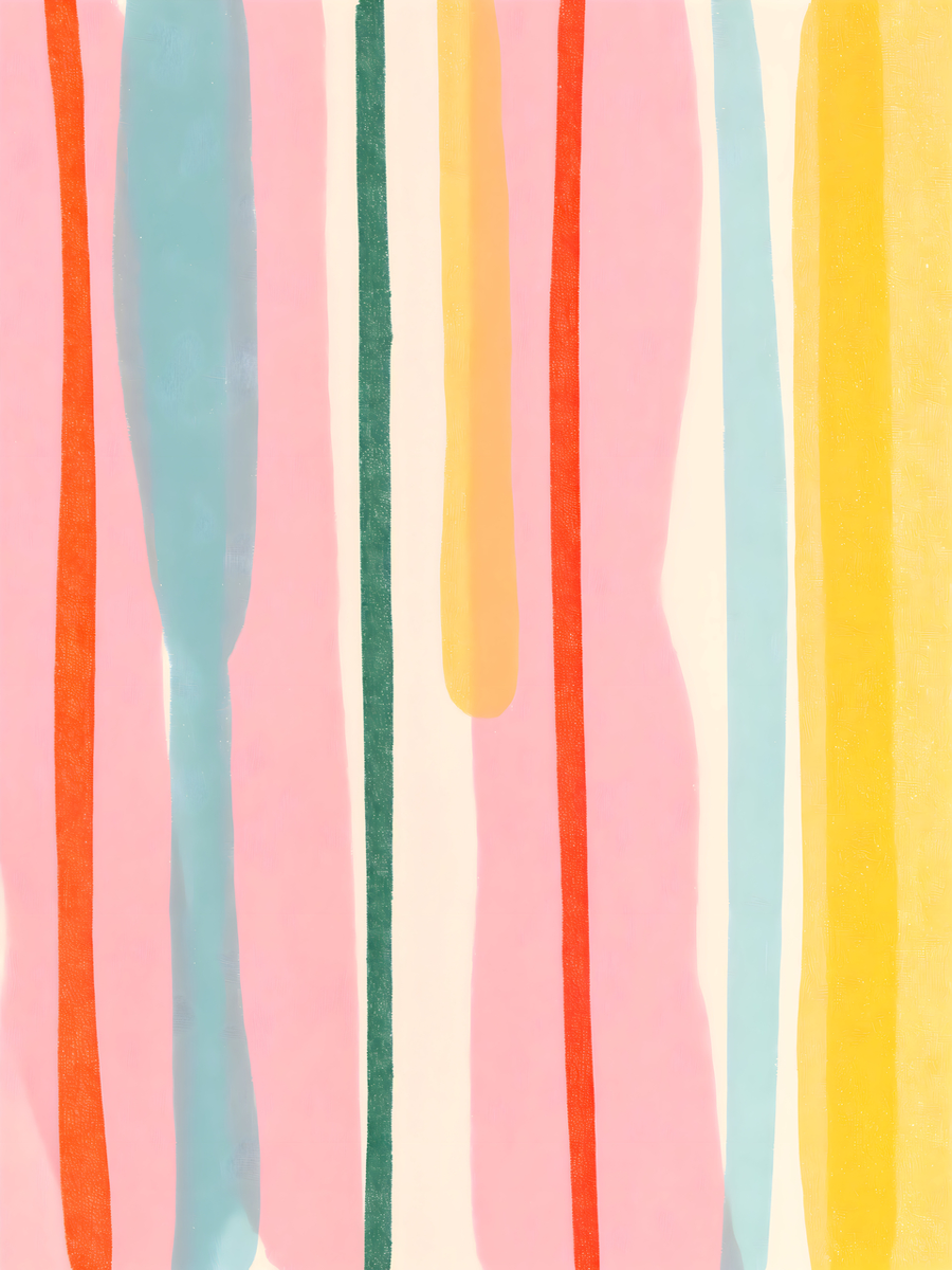 Colorful Vertical Lines Poster