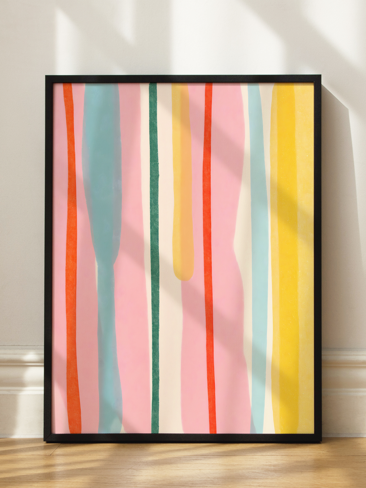 Colorful Vertical Lines Poster