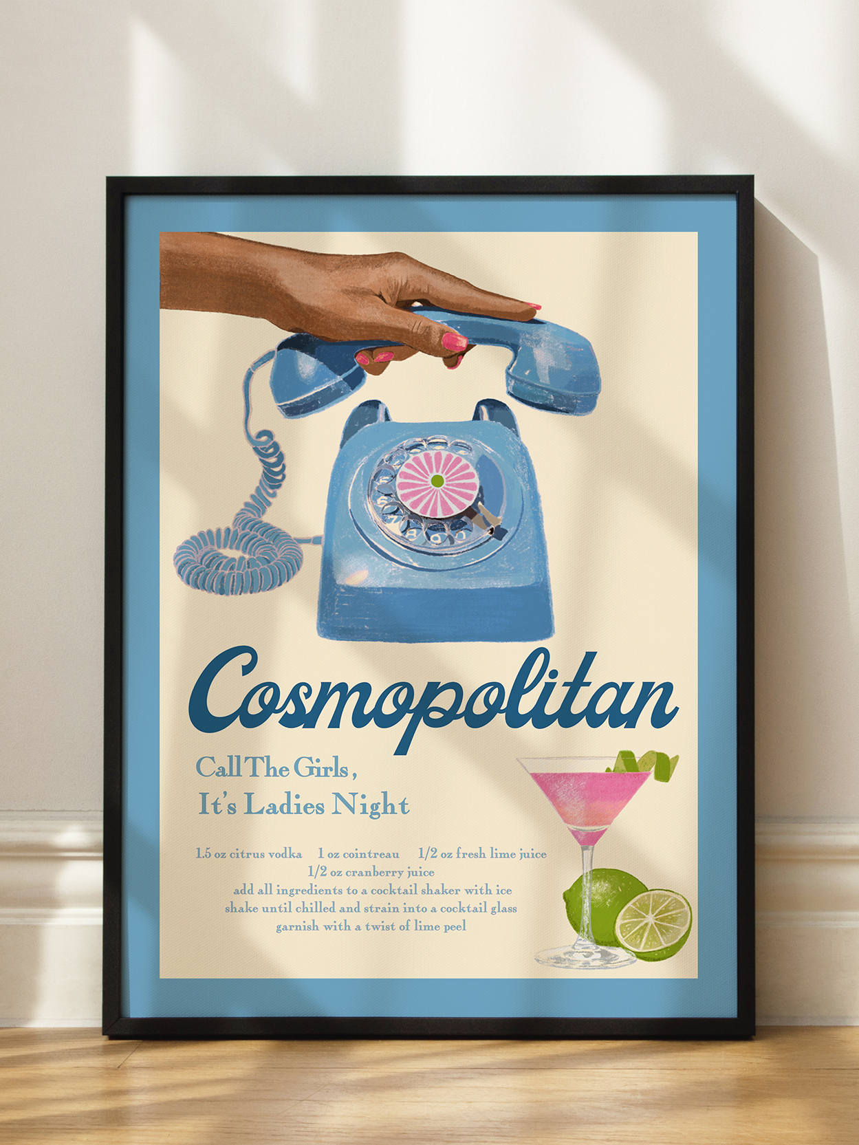 Cosmopolitan Cocktail Blue