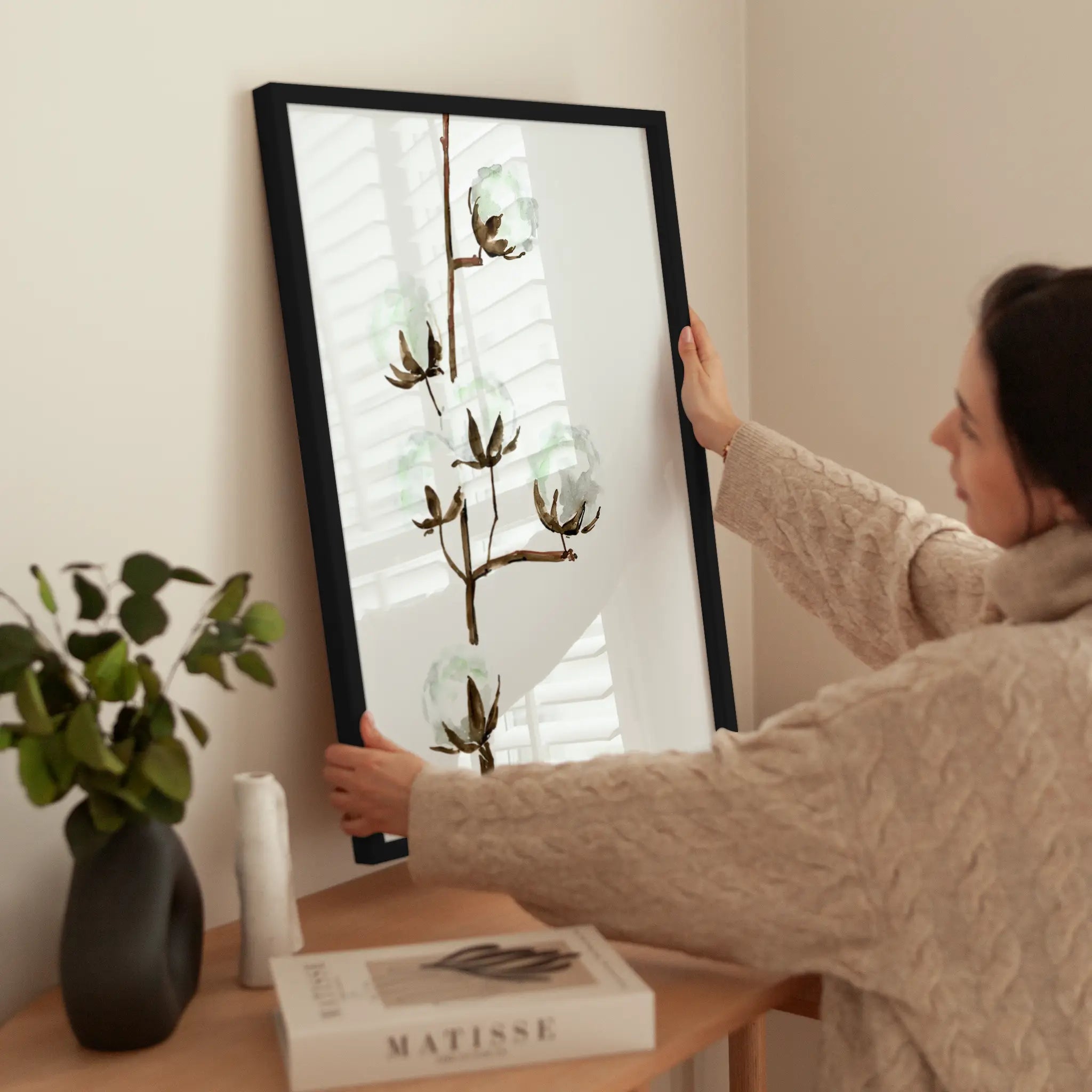 Cotton Plant wird aufgehängt