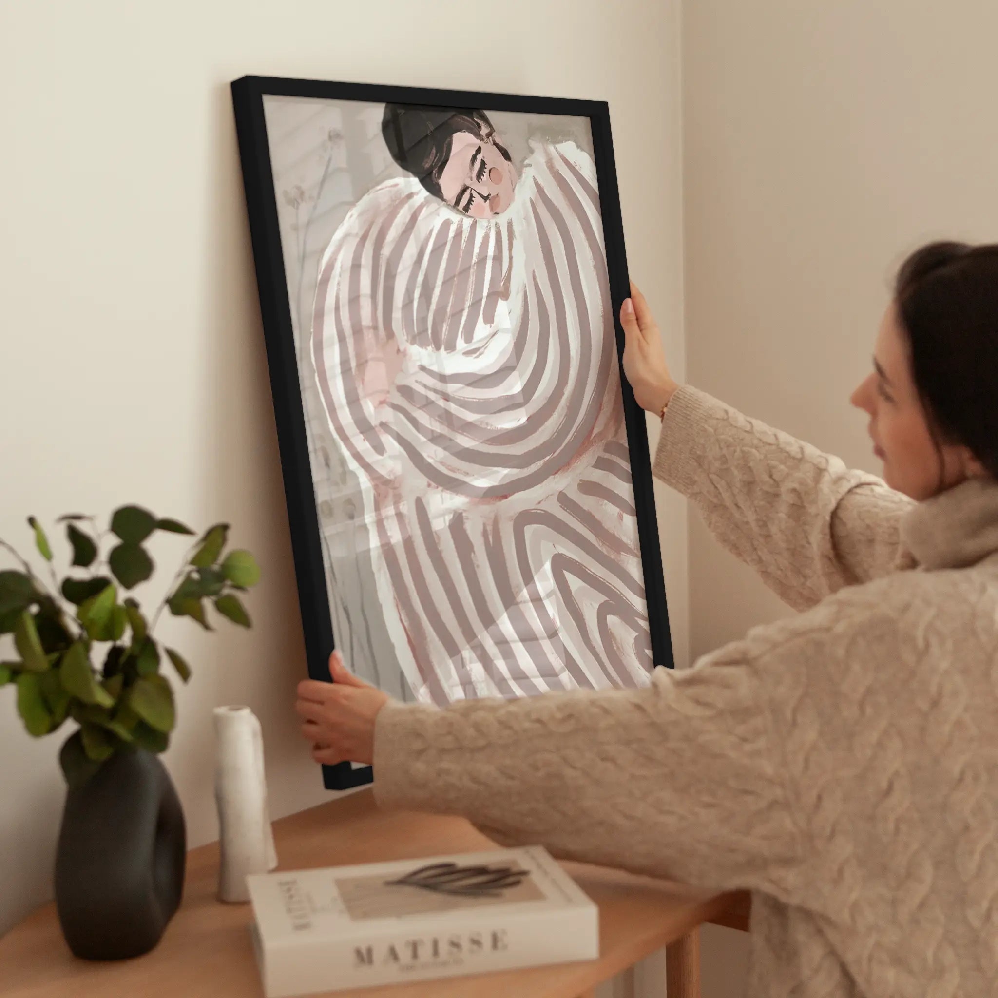 Cozy Embrace wird aufgehängt