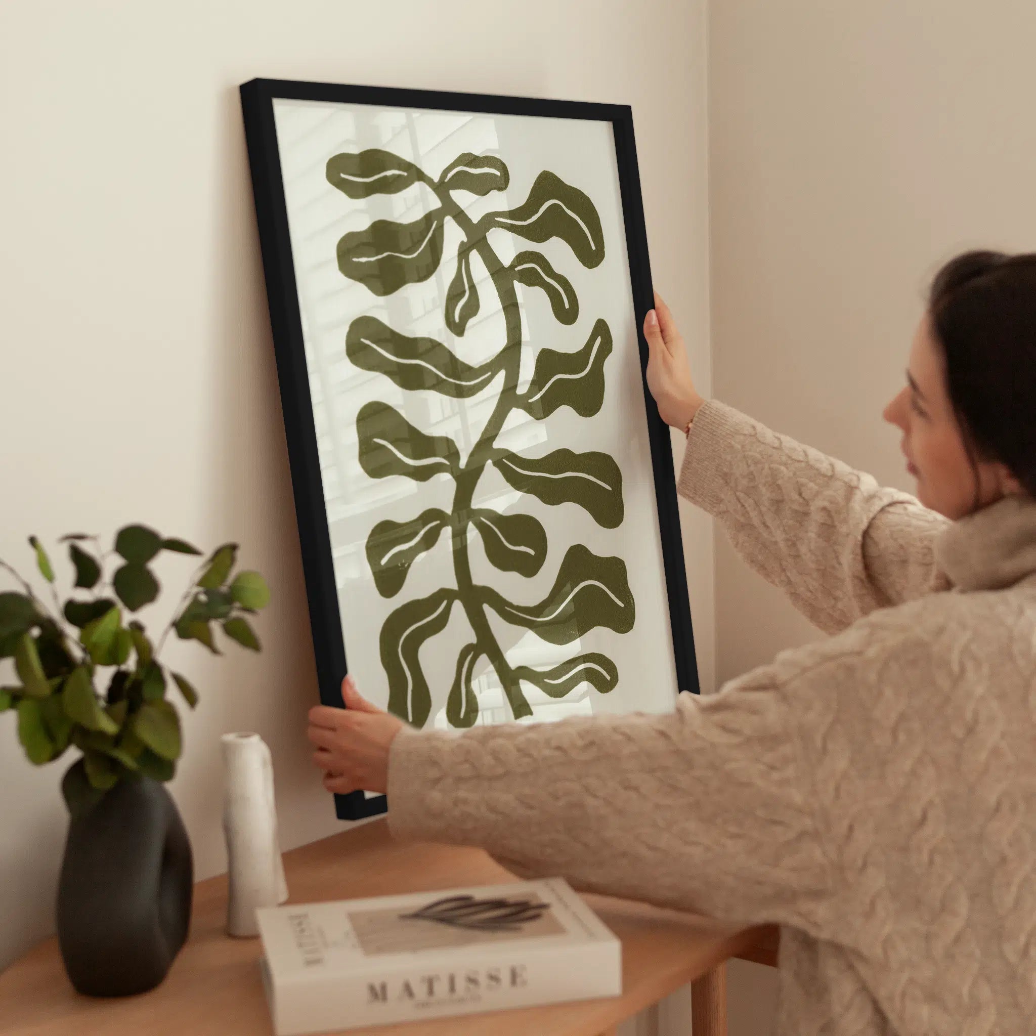 Curvy Green Plant wird aufgehängt