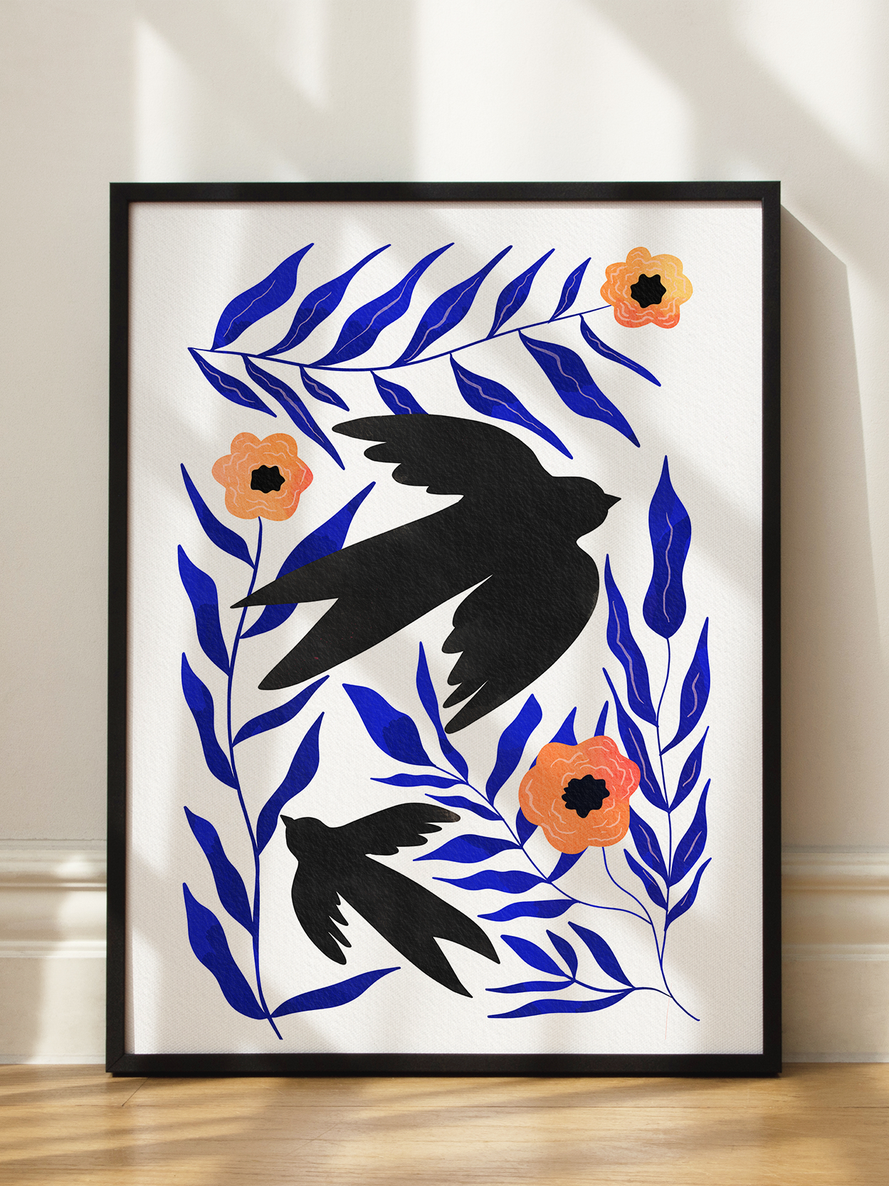 Cut Out Birds Poster