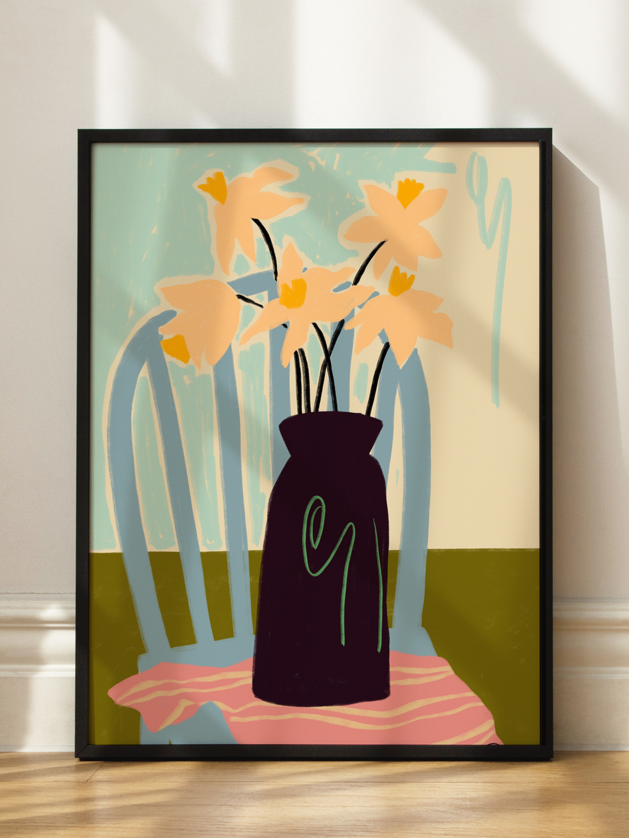 Daffodils on a Chair