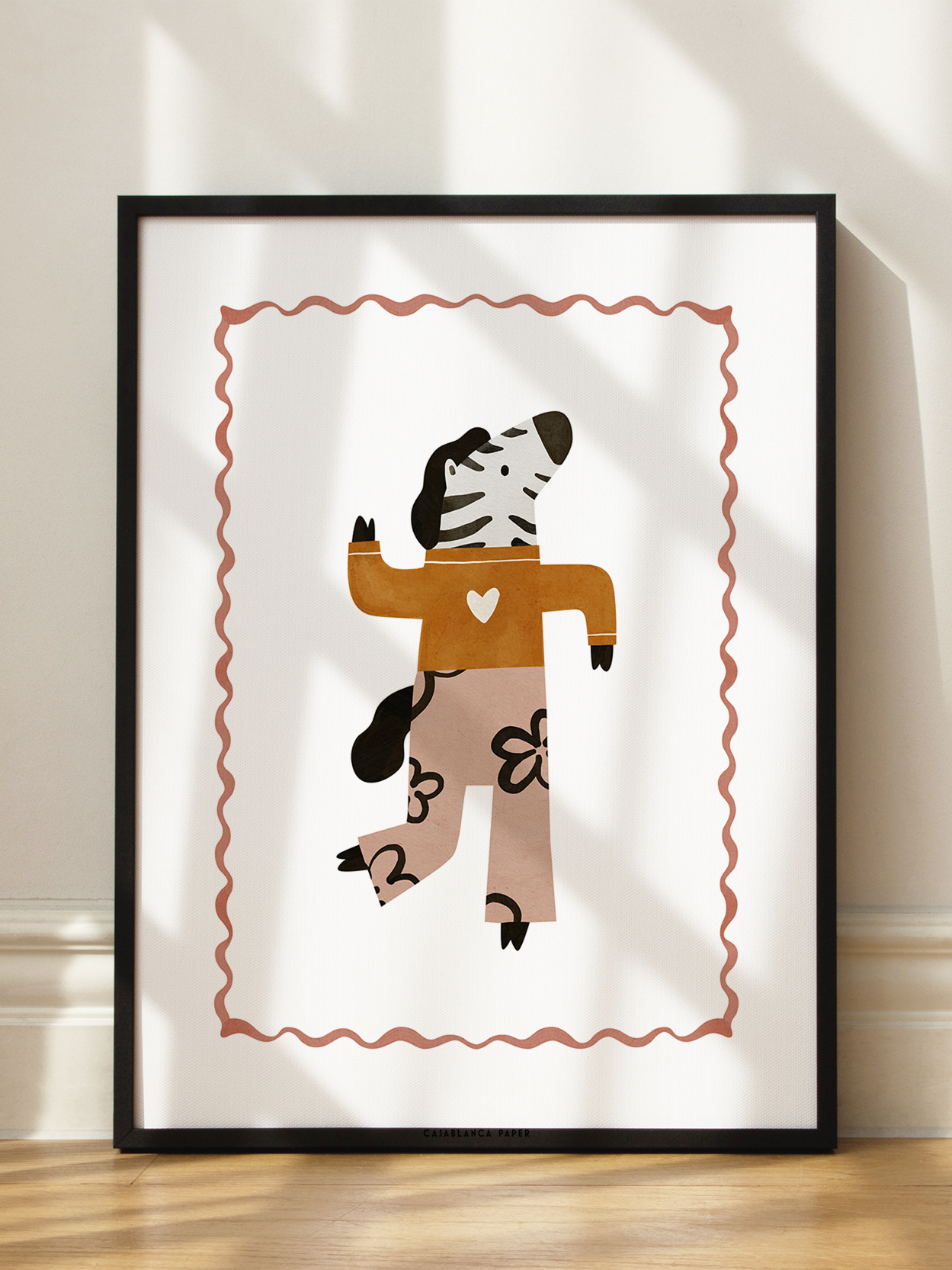 Dancing Zebra Poster