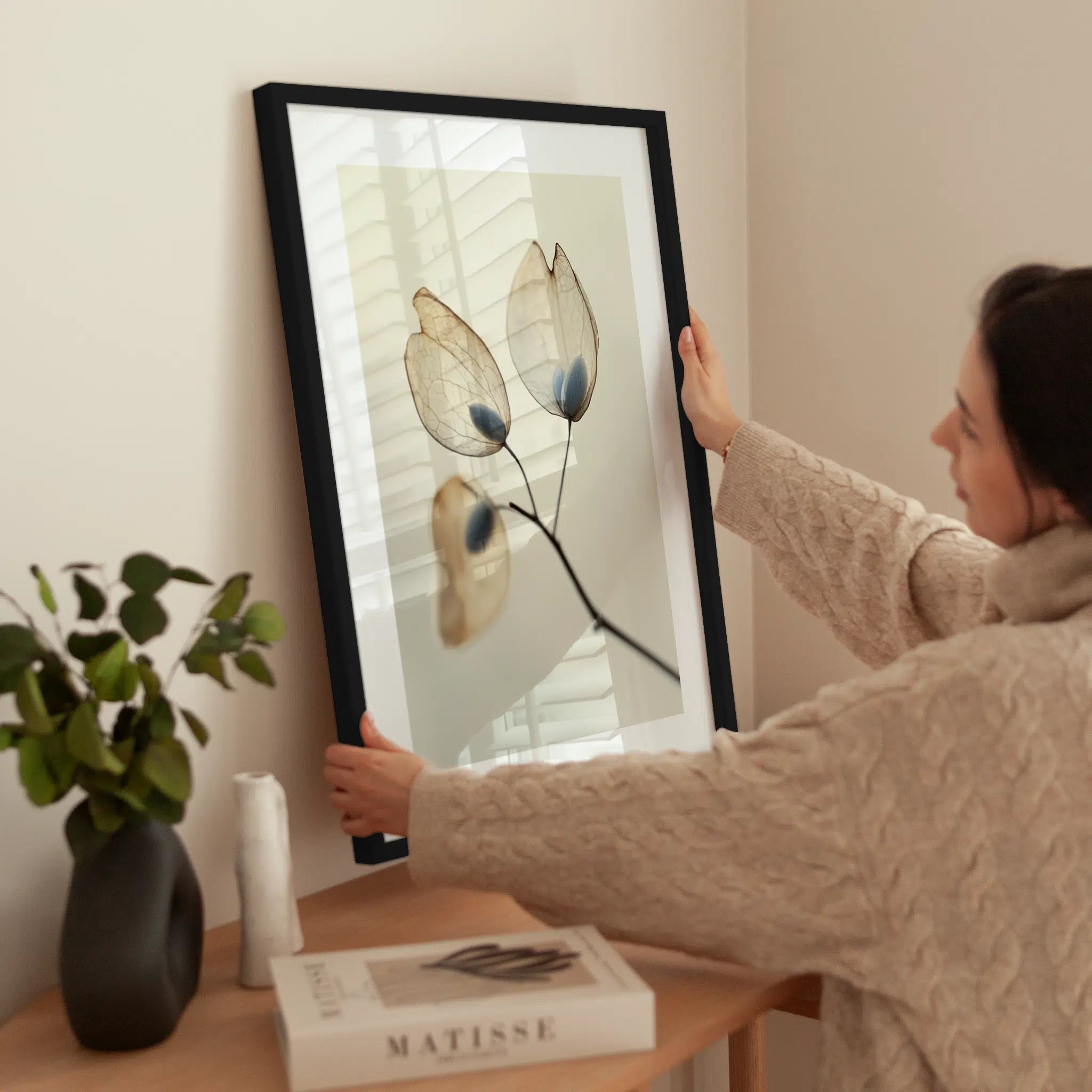 Delicate Seeds wird aufgehängt