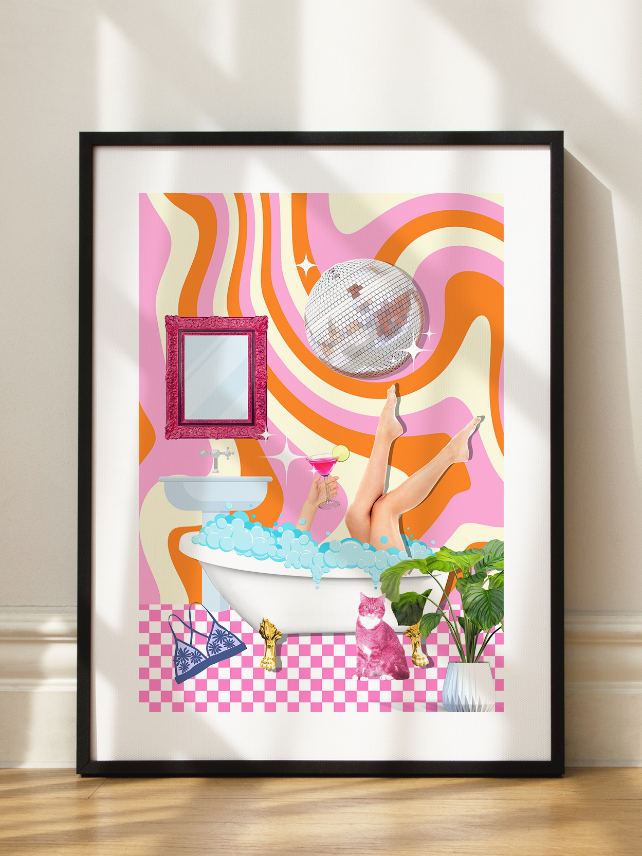 Disco Bath Poster