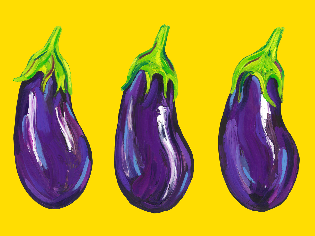 Eggplant Painting Poster
