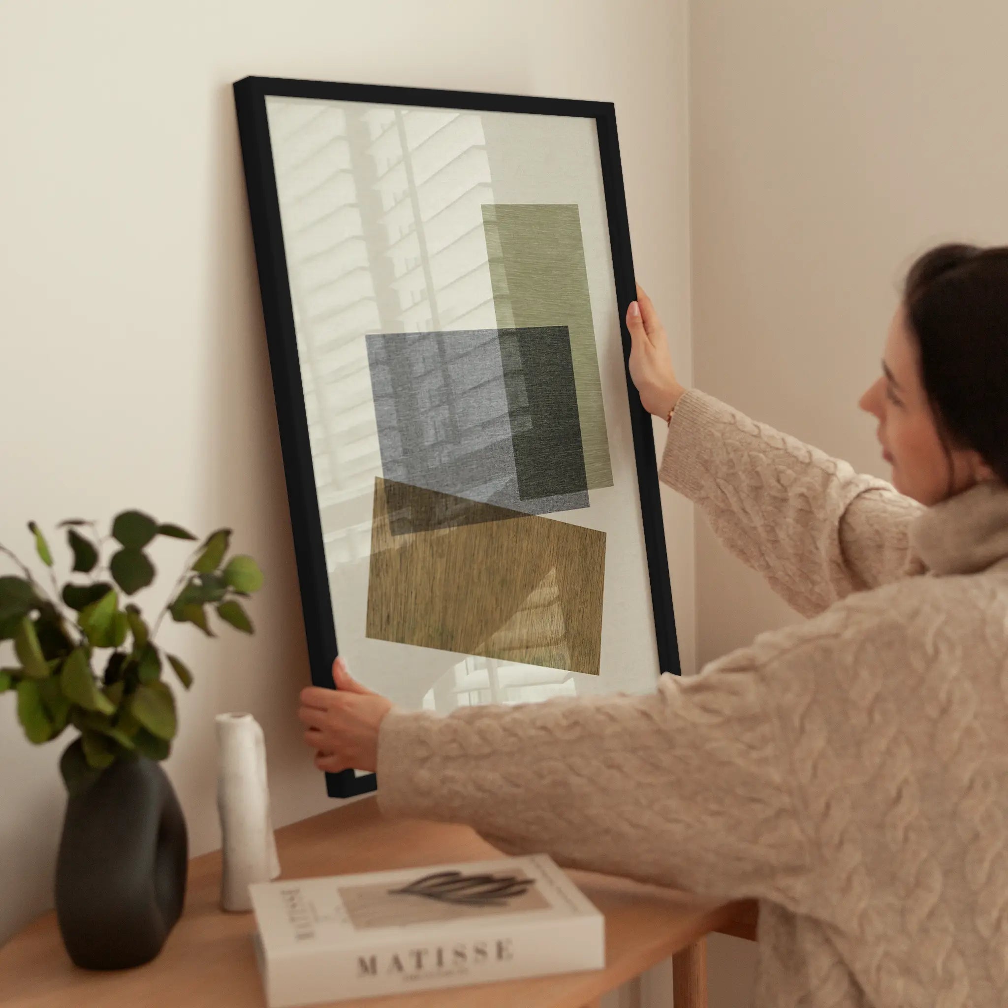 Fabric Blocks wird aufgehängt