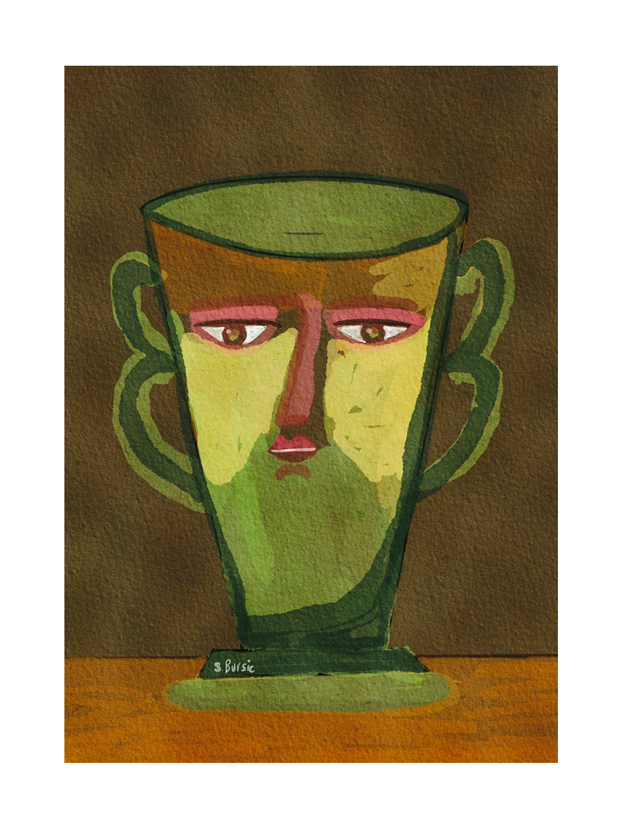 Face Vase Poster