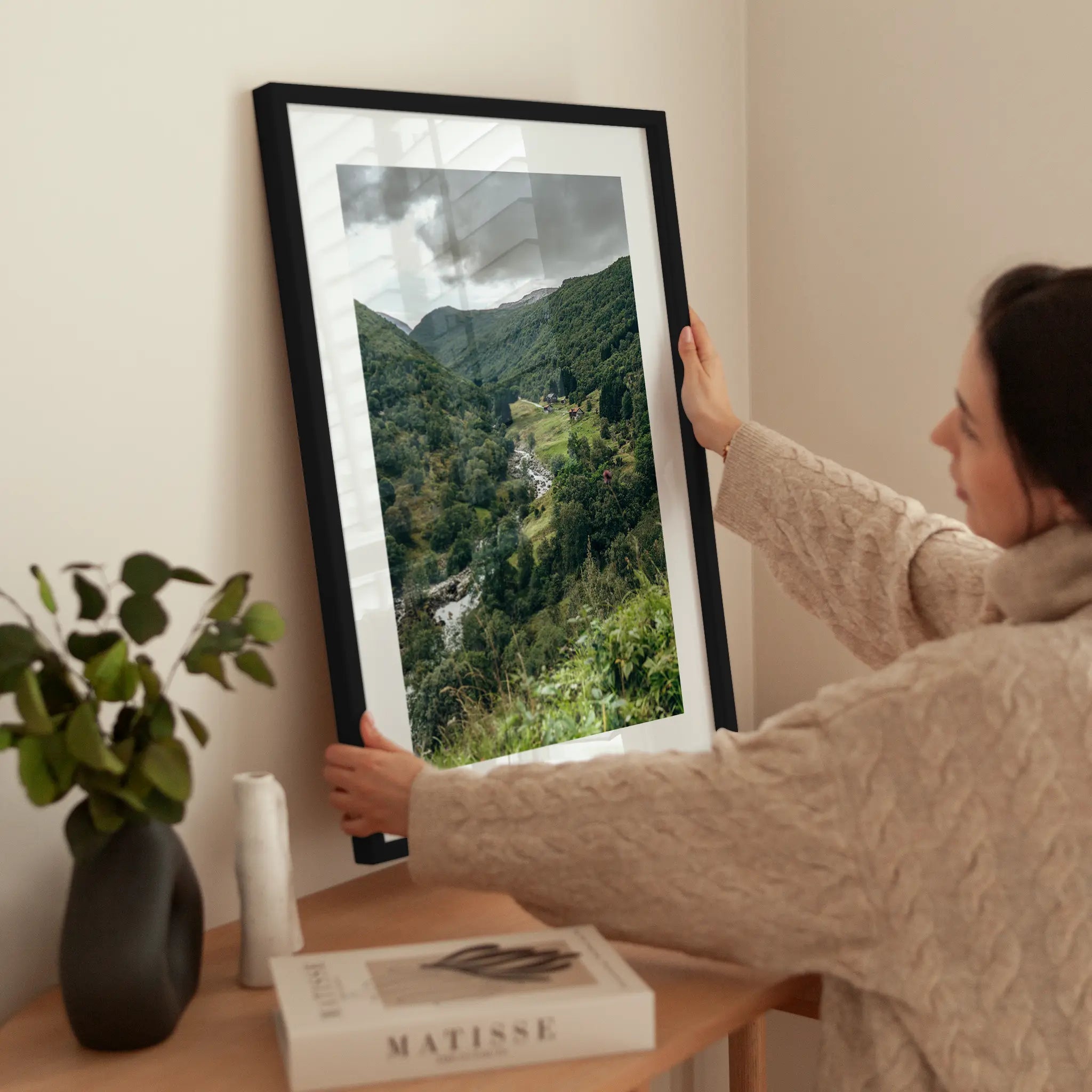 Fjordland Green wird aufgehängt