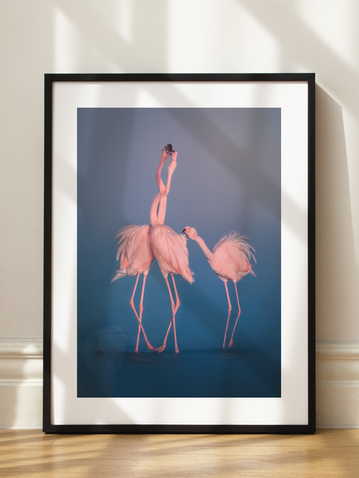Flamingo Family Poster