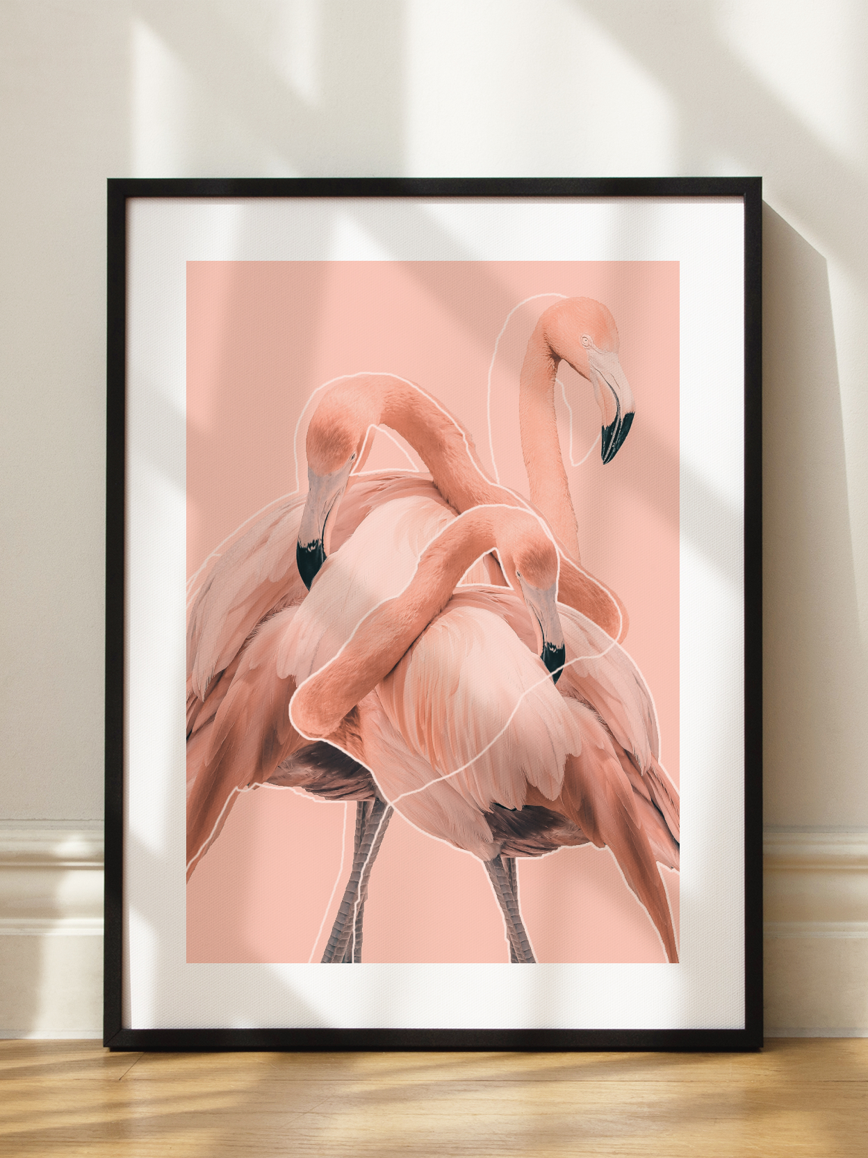 Flamingo Trio Poster