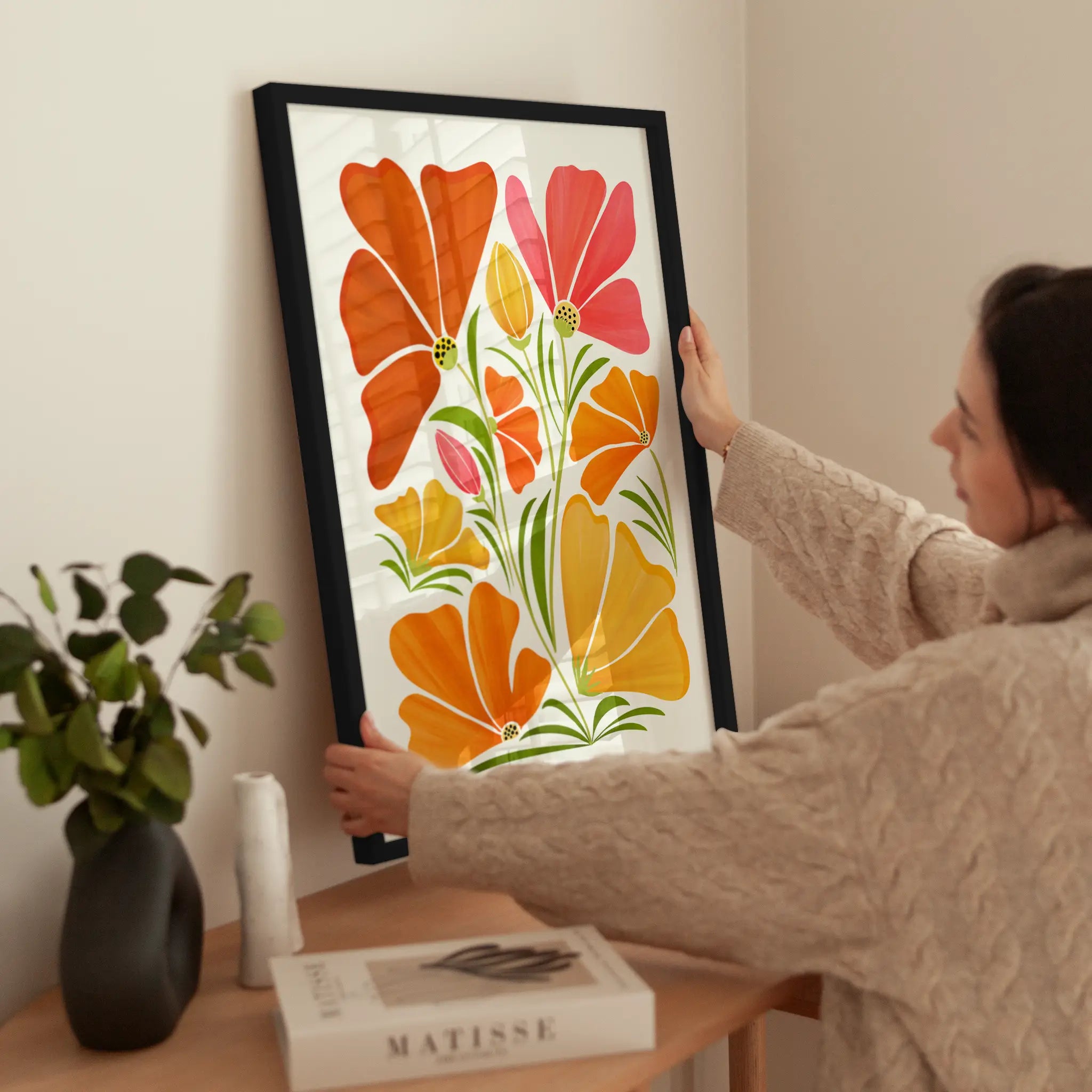 Floral Bunch wird aufgehängt