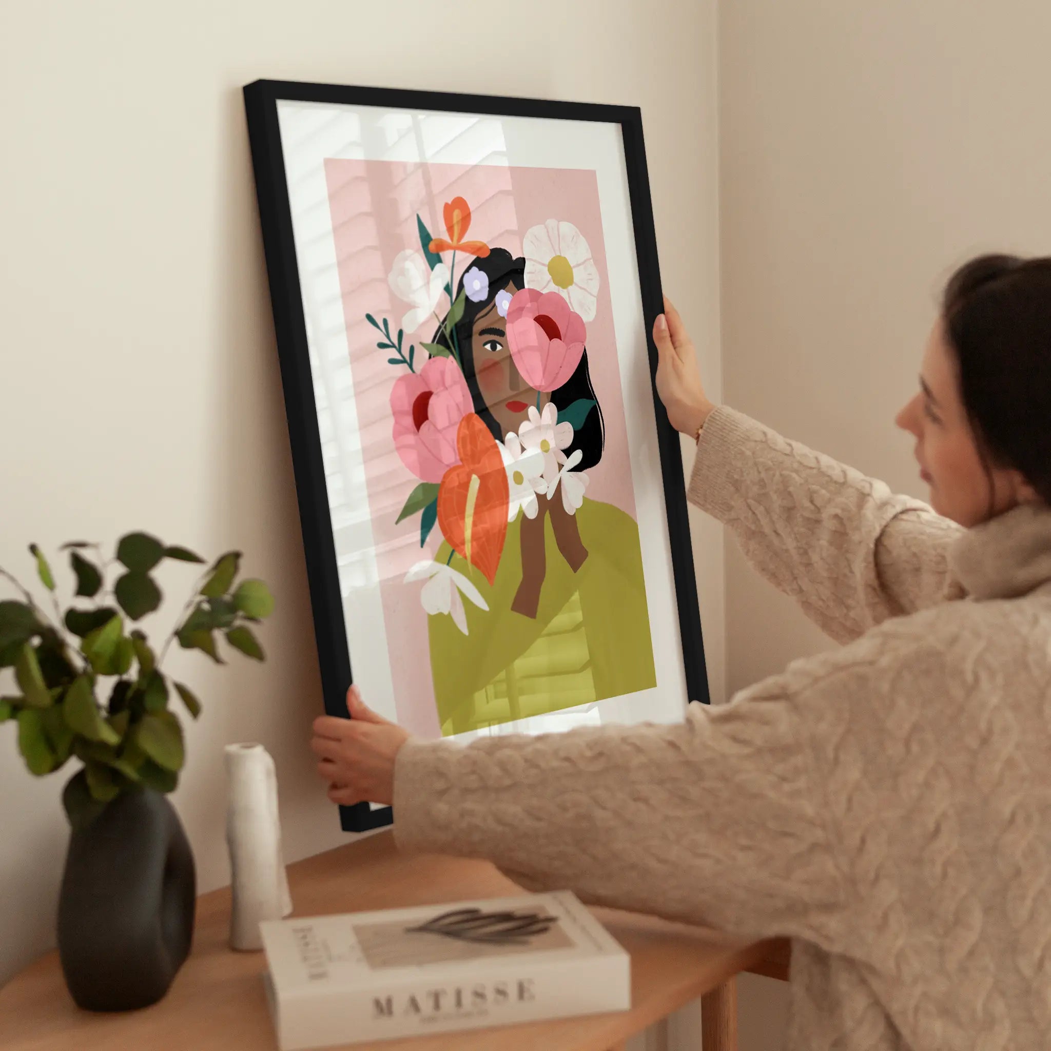 Flower Lady wird aufgehängt