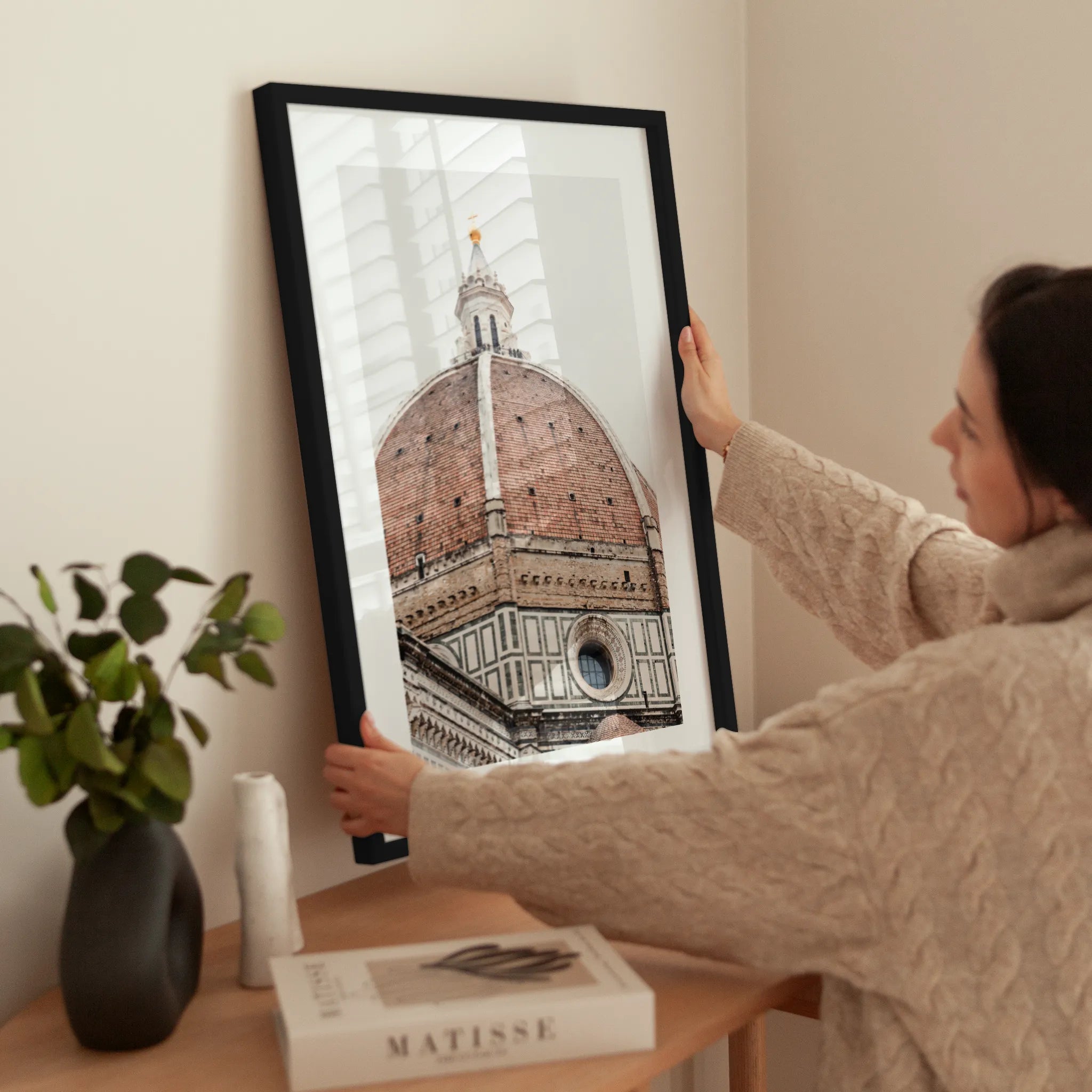 Florence Dome wird aufgehängt