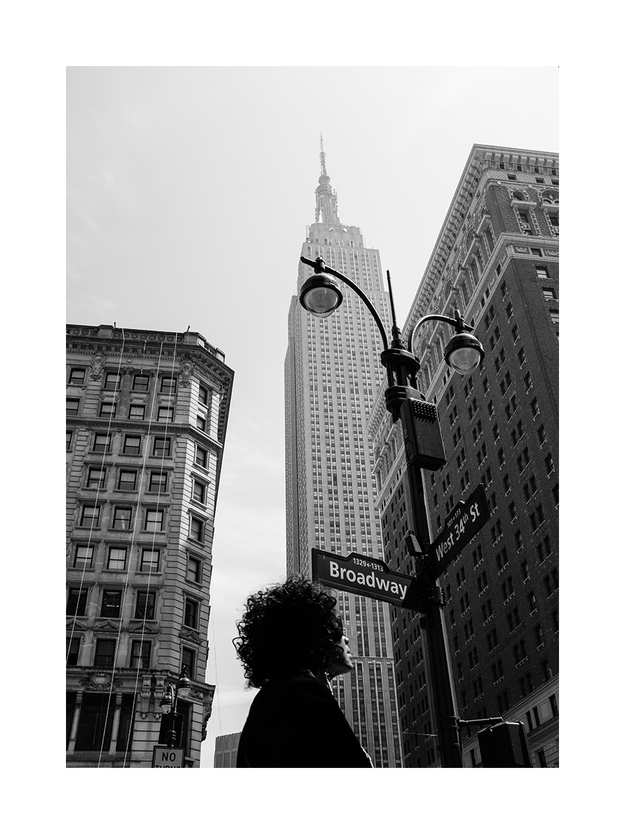 Foggy Empire State Building Poster