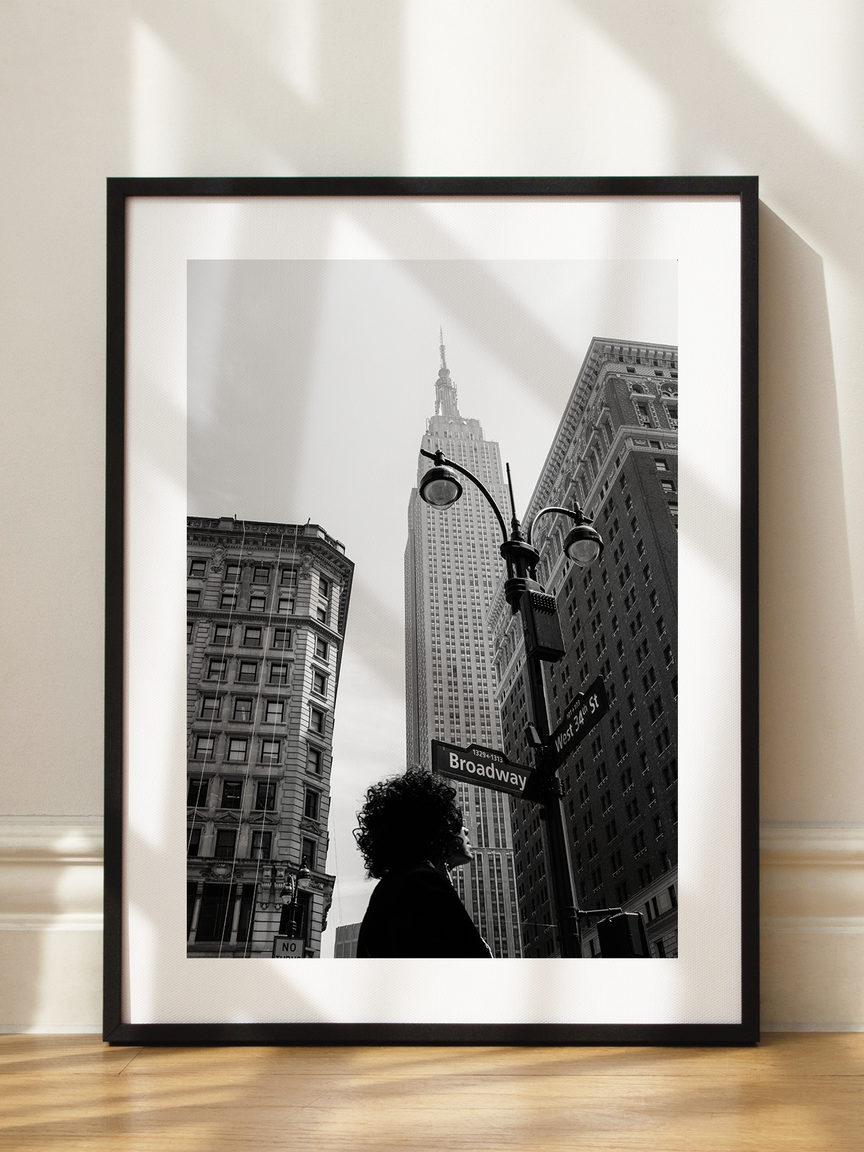 Foggy Empire State Building Poster