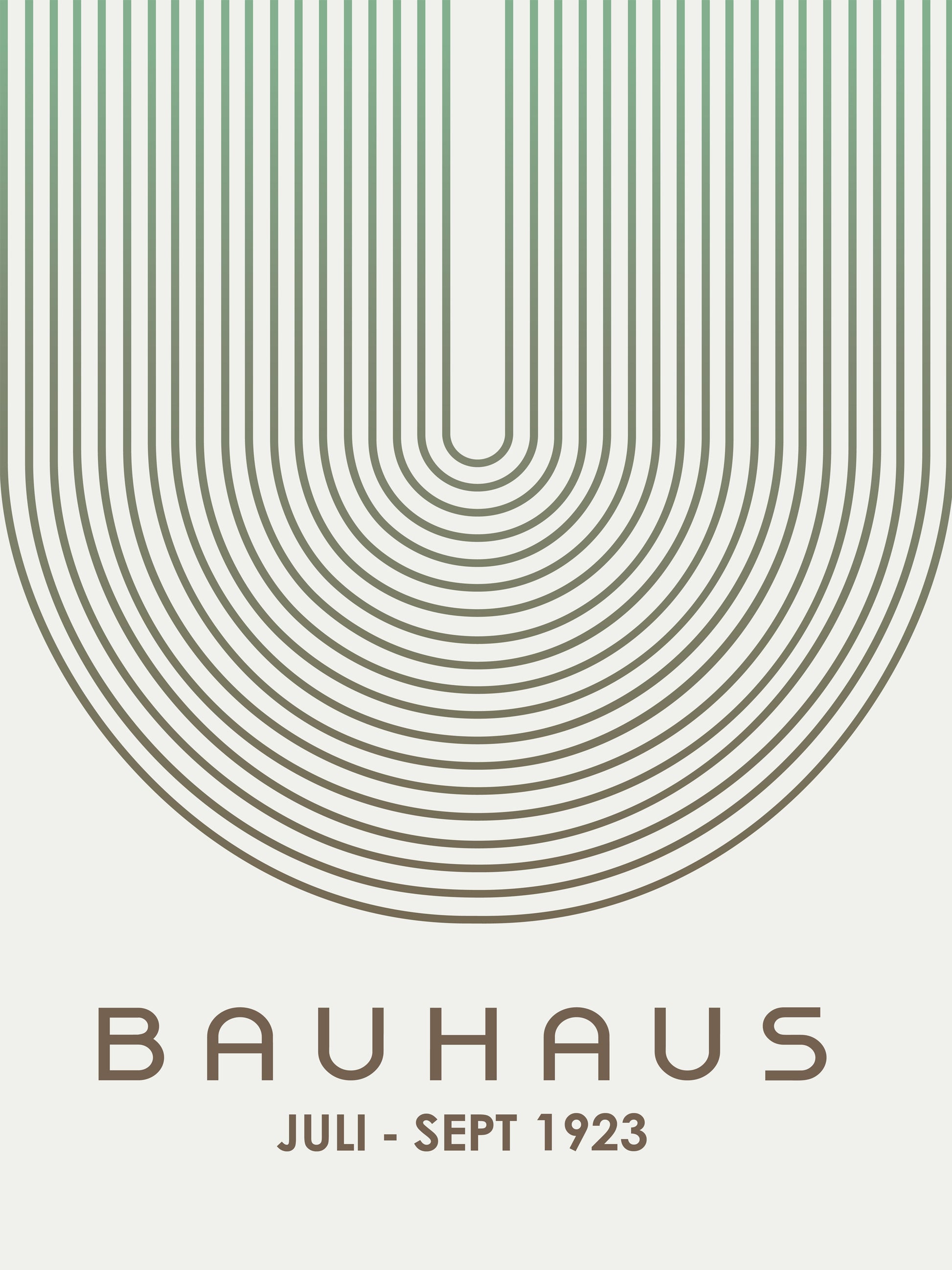Forest Arcs — Bauhaus 1923 Poster