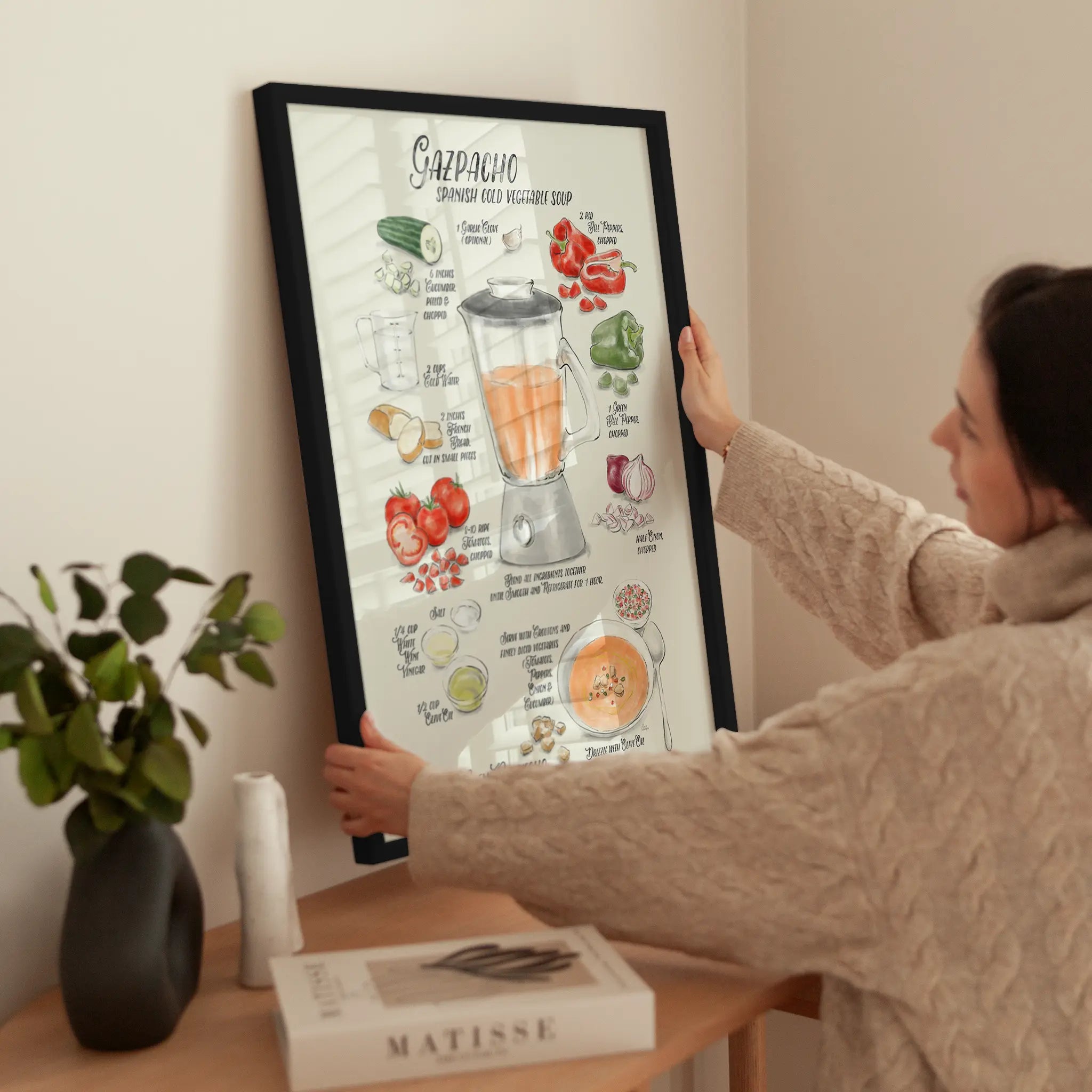 Gazpacho Recipe wird aufgehängt