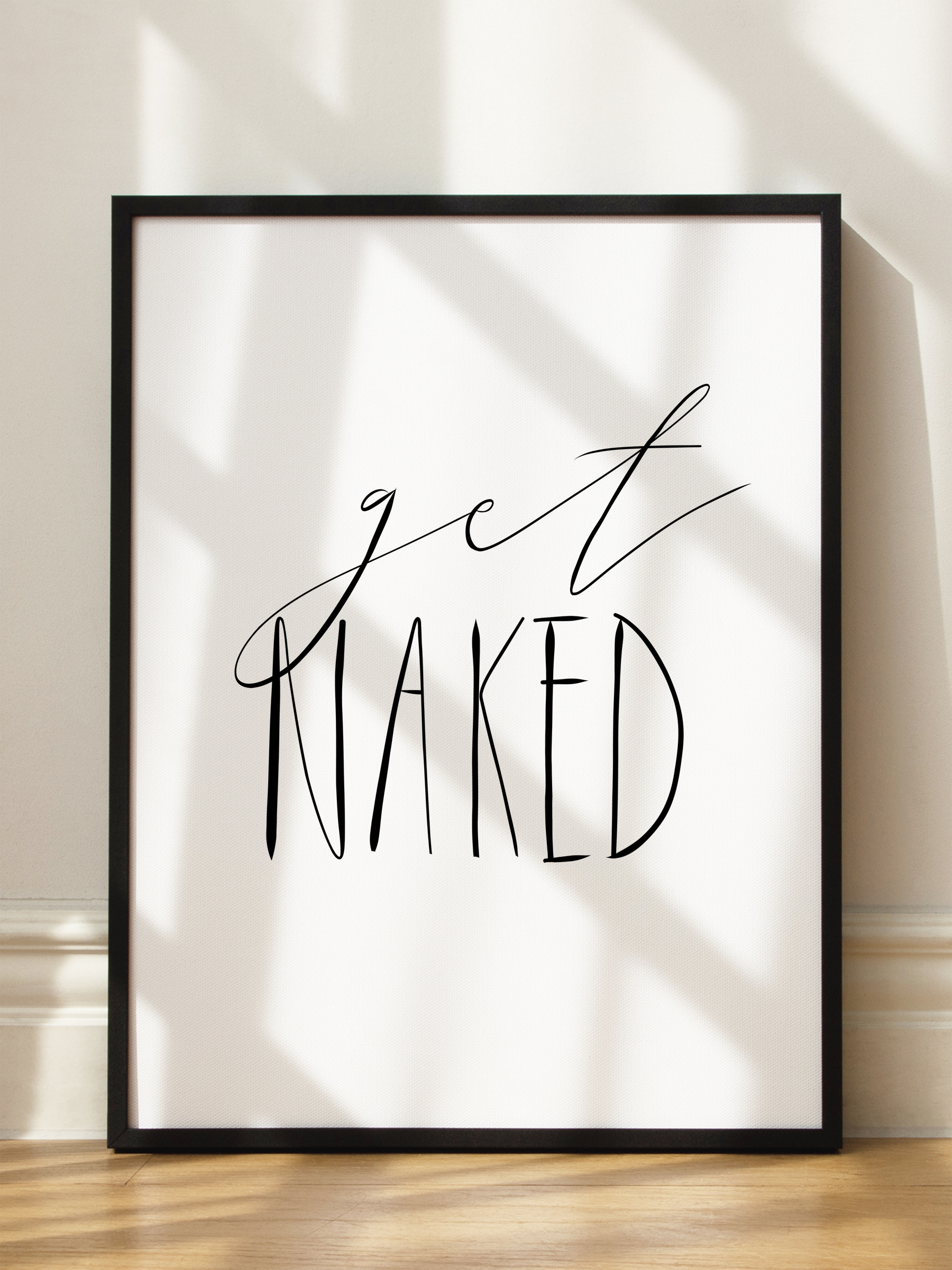 Get Naked No2 Poster