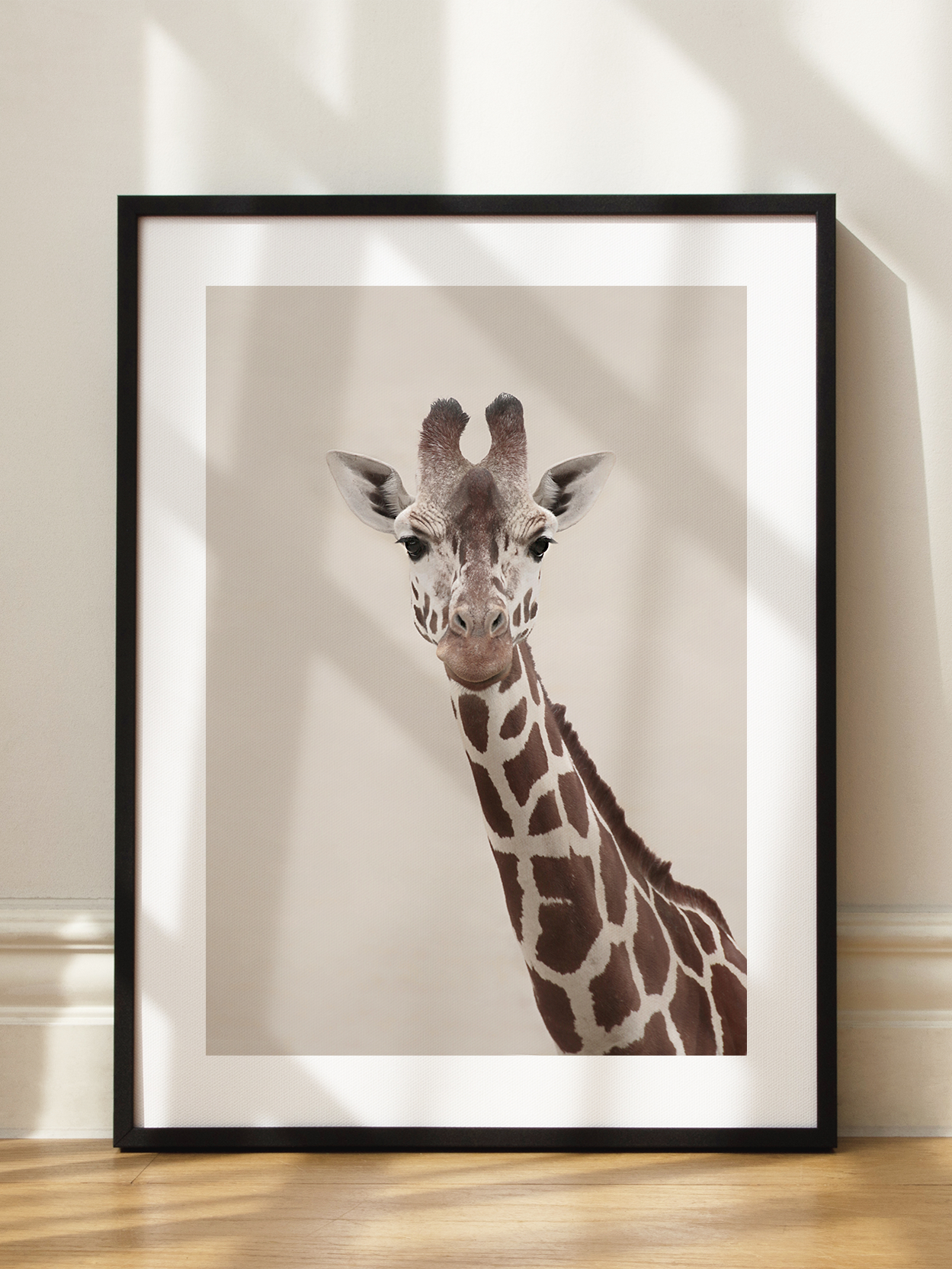 Giraffe Vertical Portrait Poster