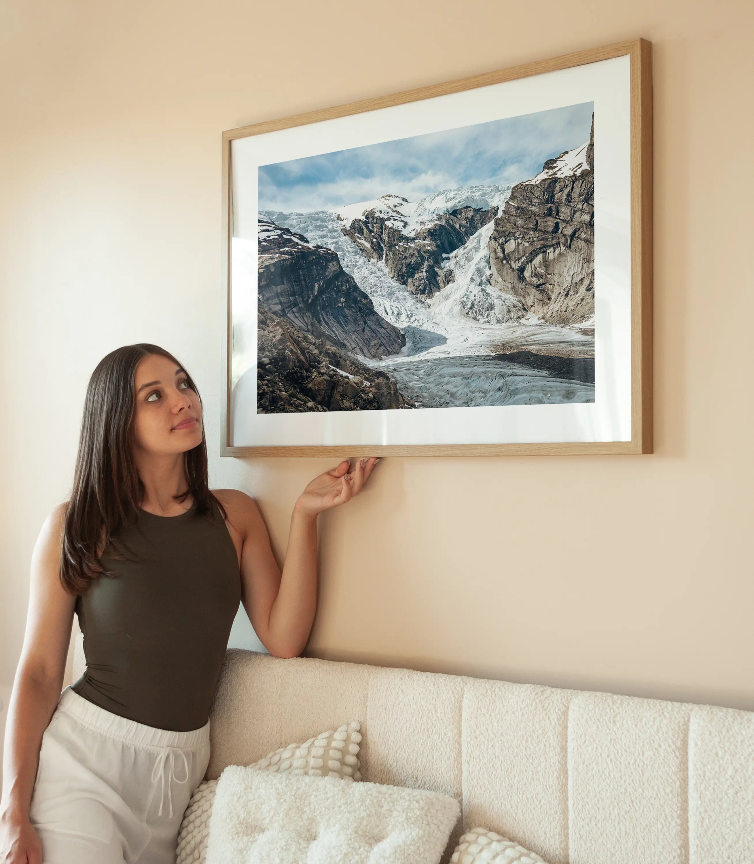 Glacier wird aufgehängt