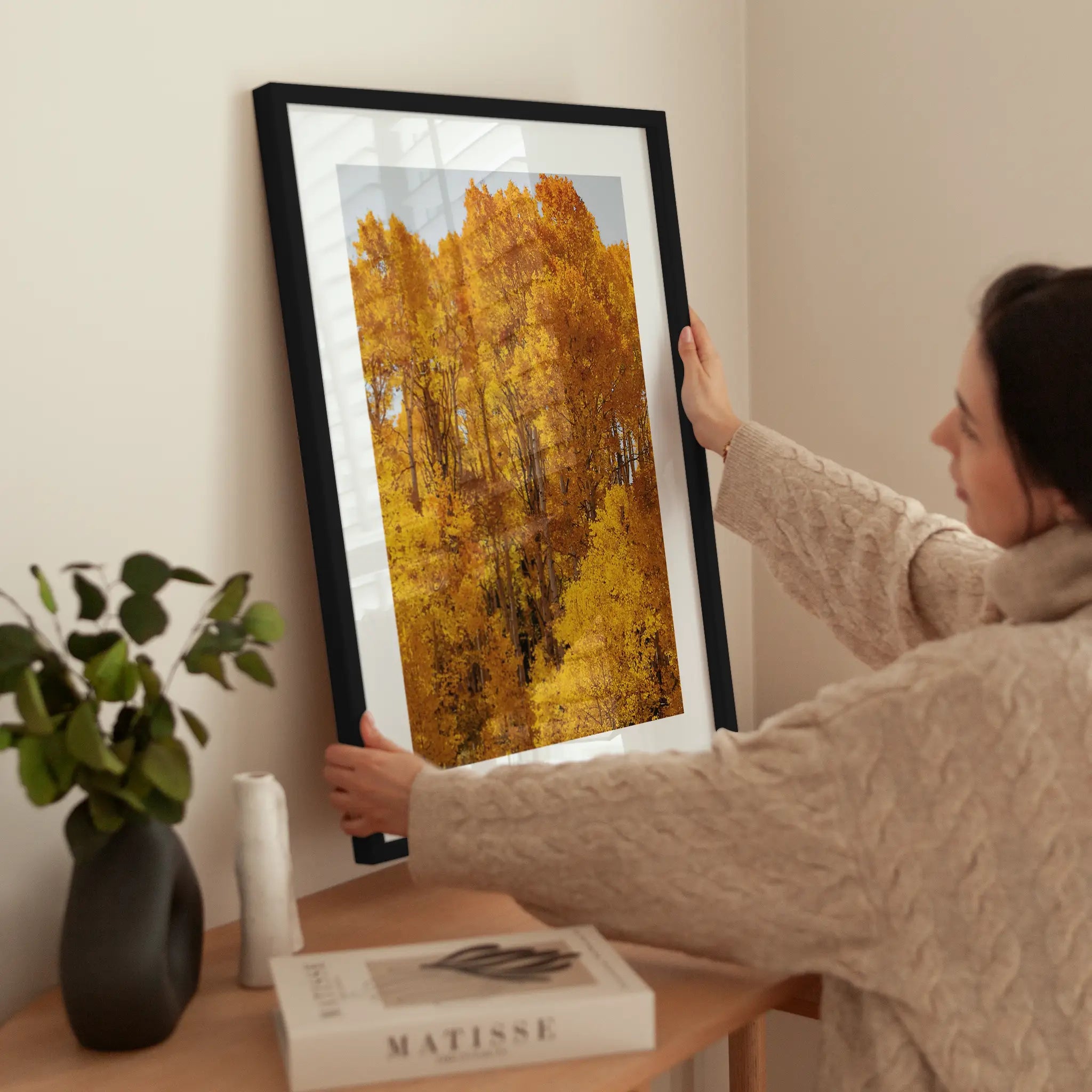 Golden Aspen Forest wird aufgehängt
