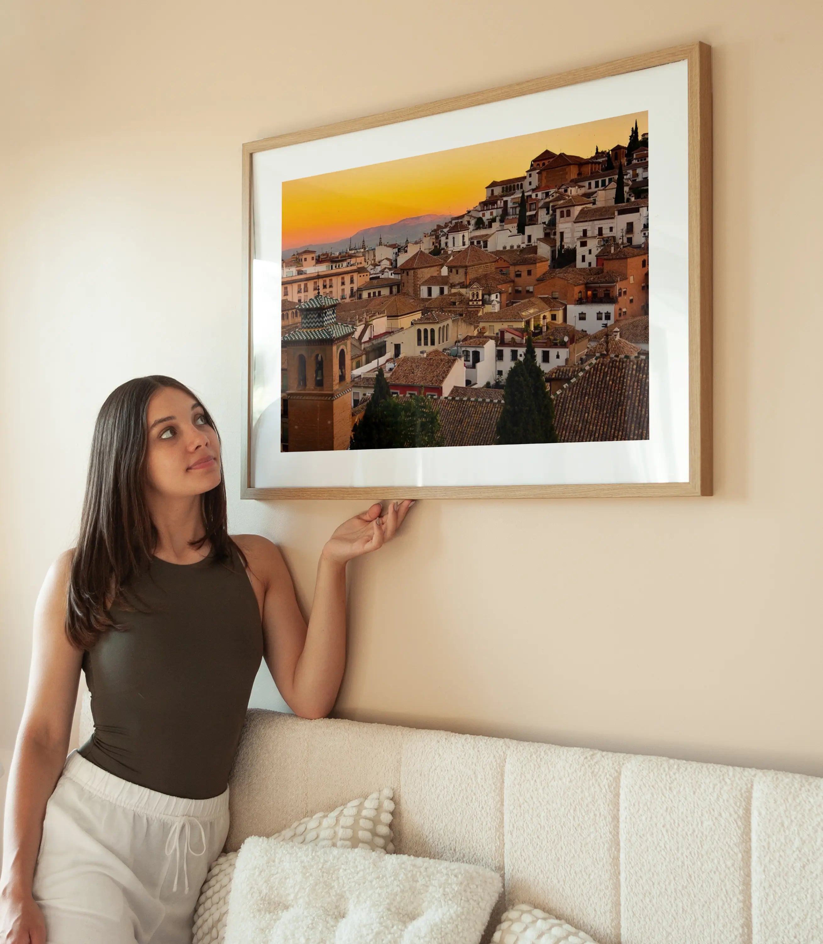 Granada Sunset wird aufgehängt