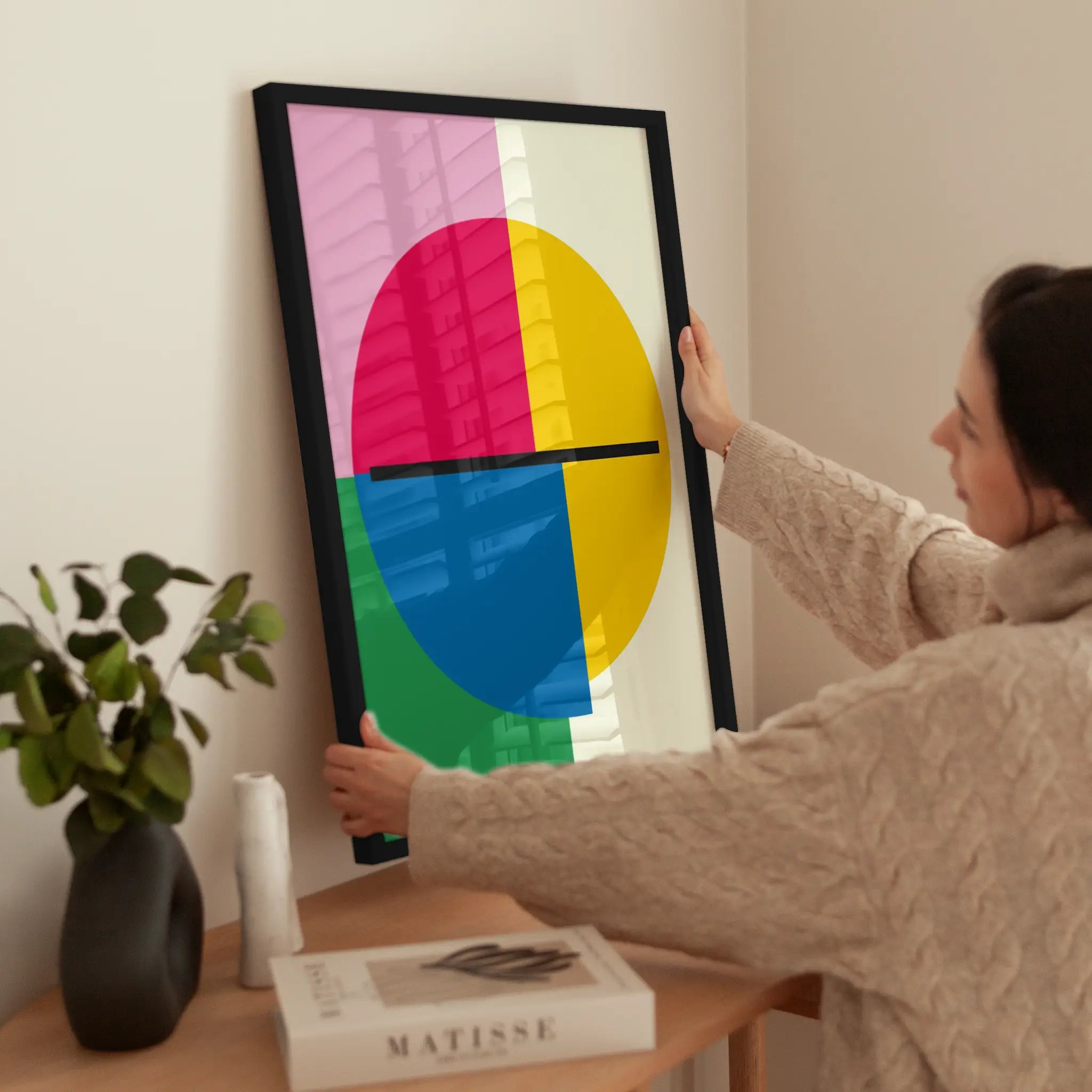 Graphic Colors wird aufgehängt