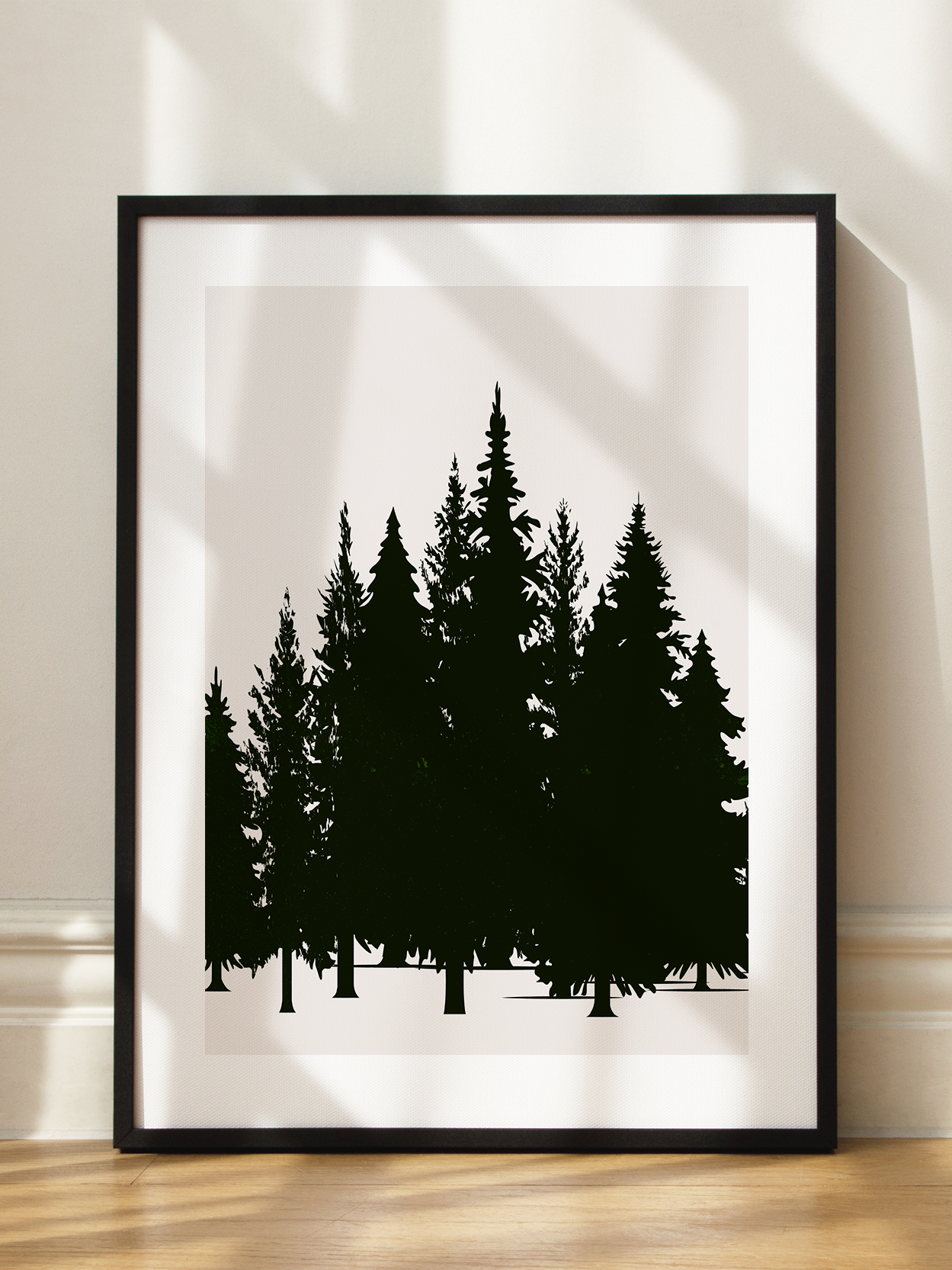 Graphic Conifer Poster