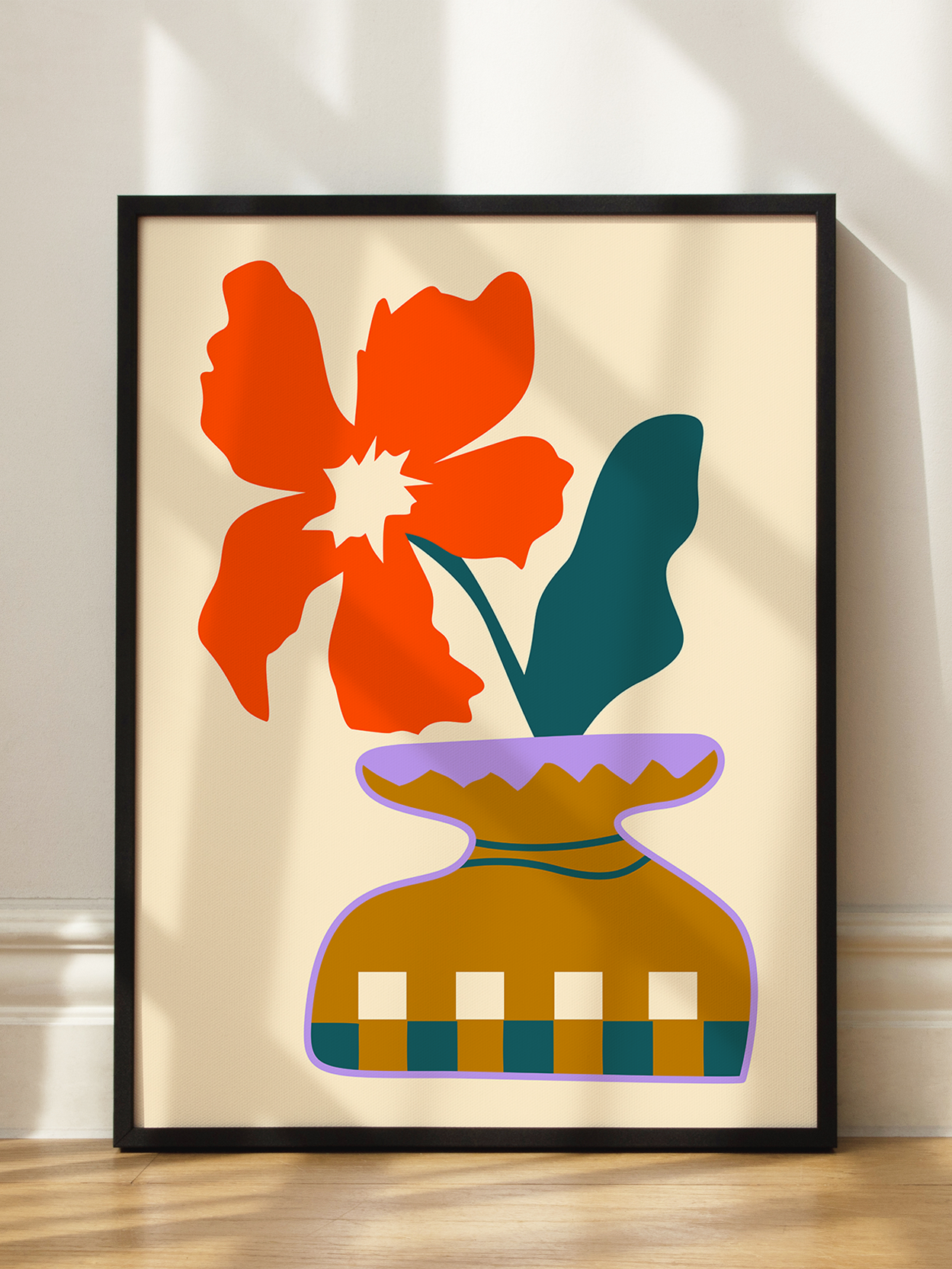 Graphic Flower Vase
