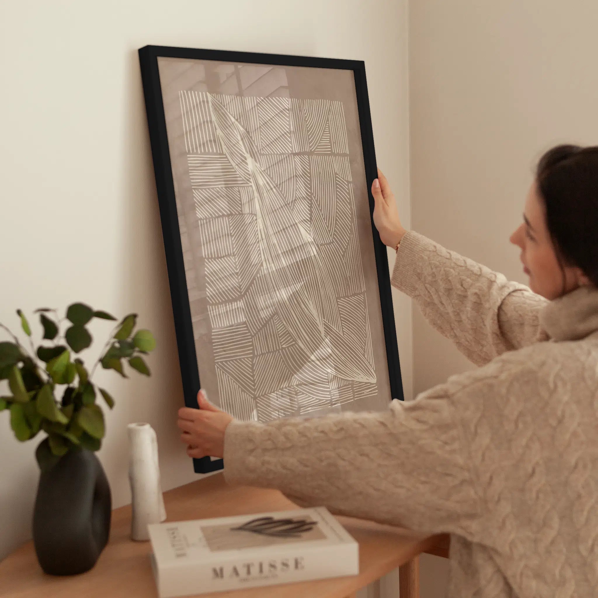 Graphic Leaf wird aufgehängt