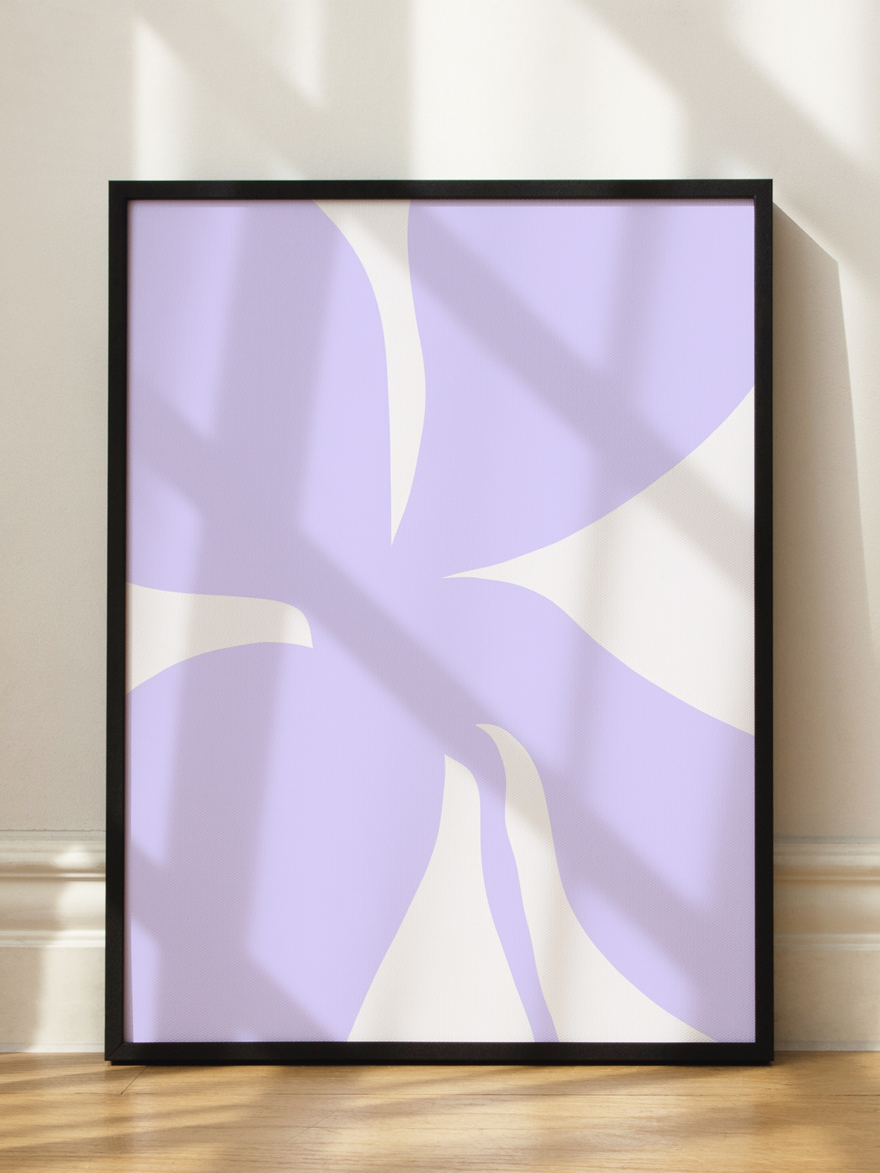 Graphic Lilac Flower Poster