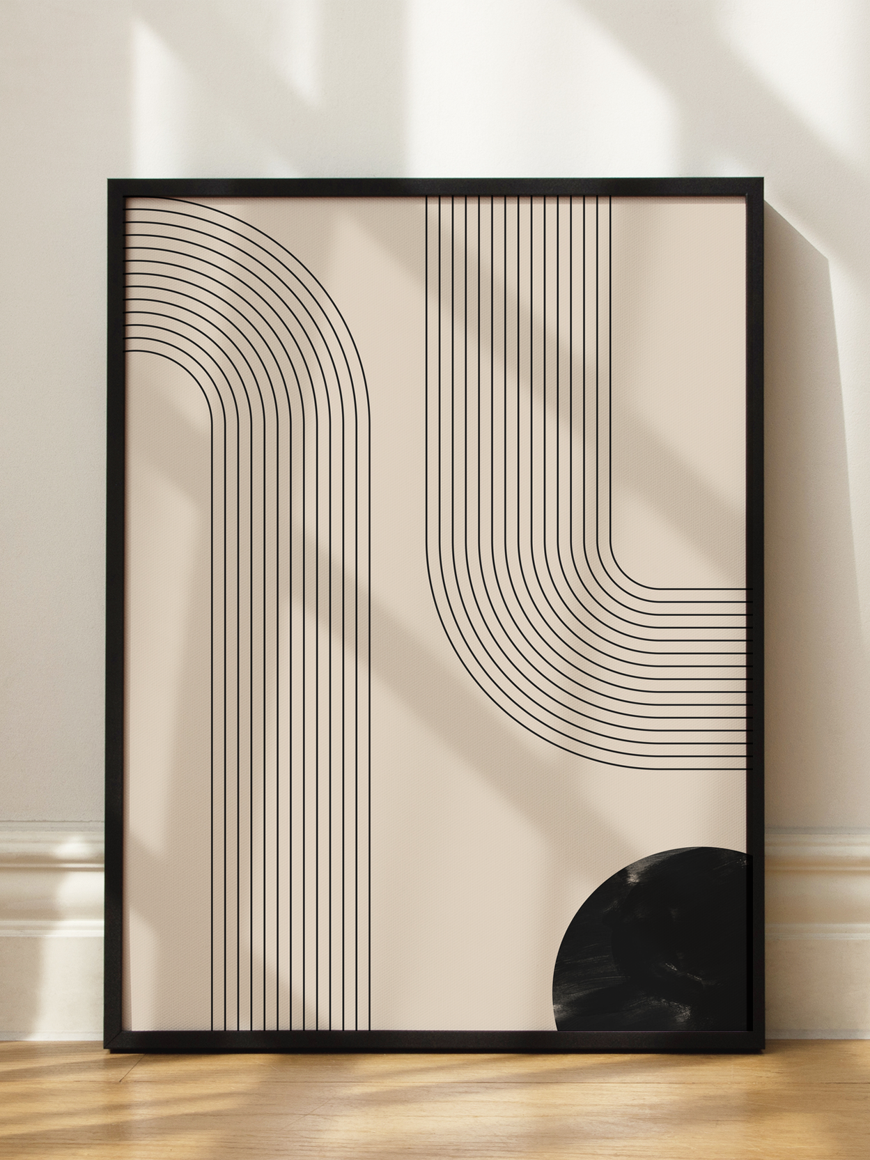 Graphic Lines and Circle