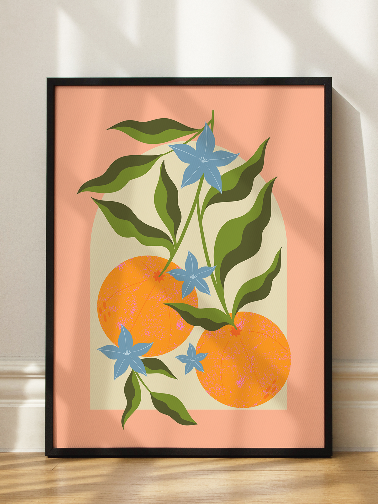 Graphic Oranges Poster