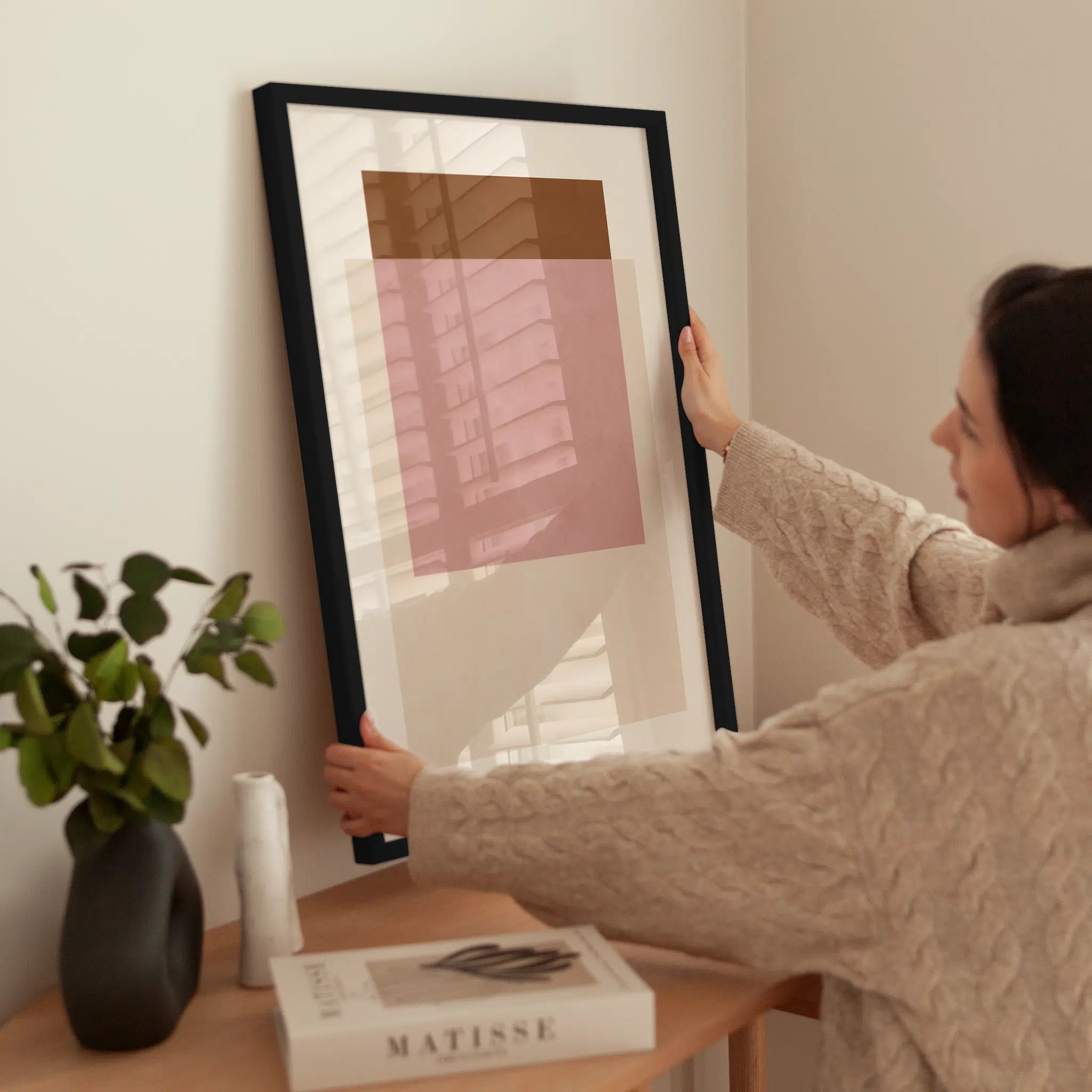 Graphic Squares wird aufgehängt