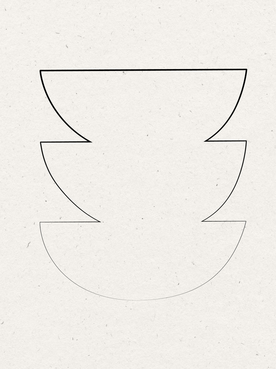 Graphic Stacked Bowls Poster