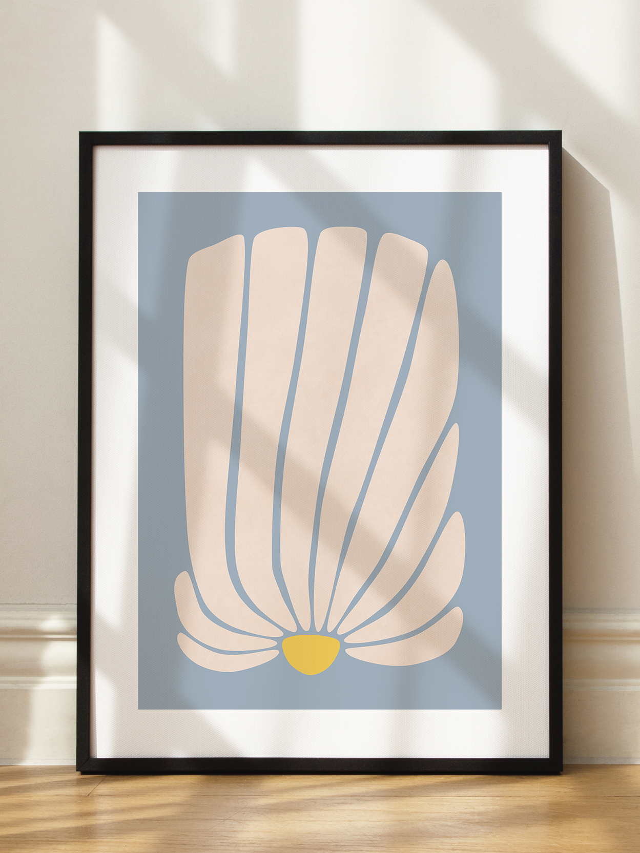 Graphic White Flower 2 Poster