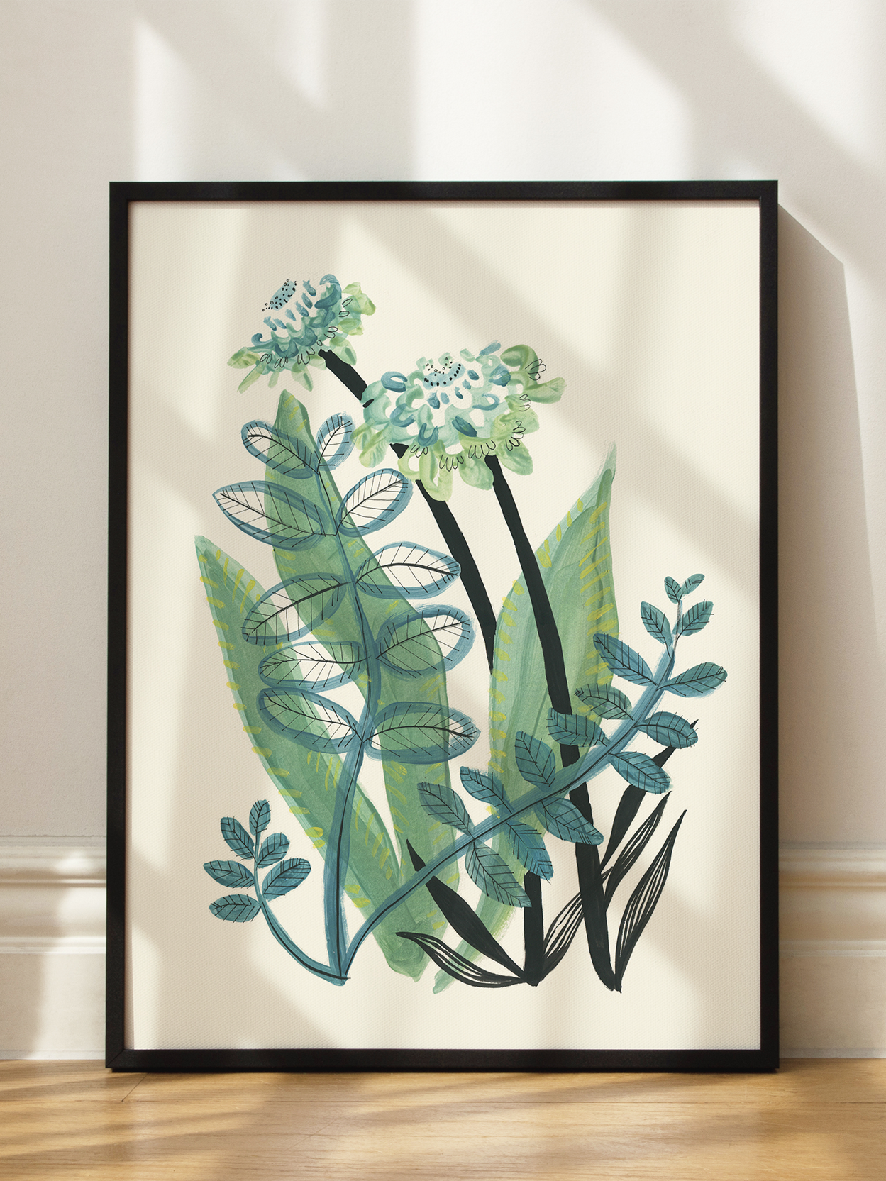 Green Bouquet Poster