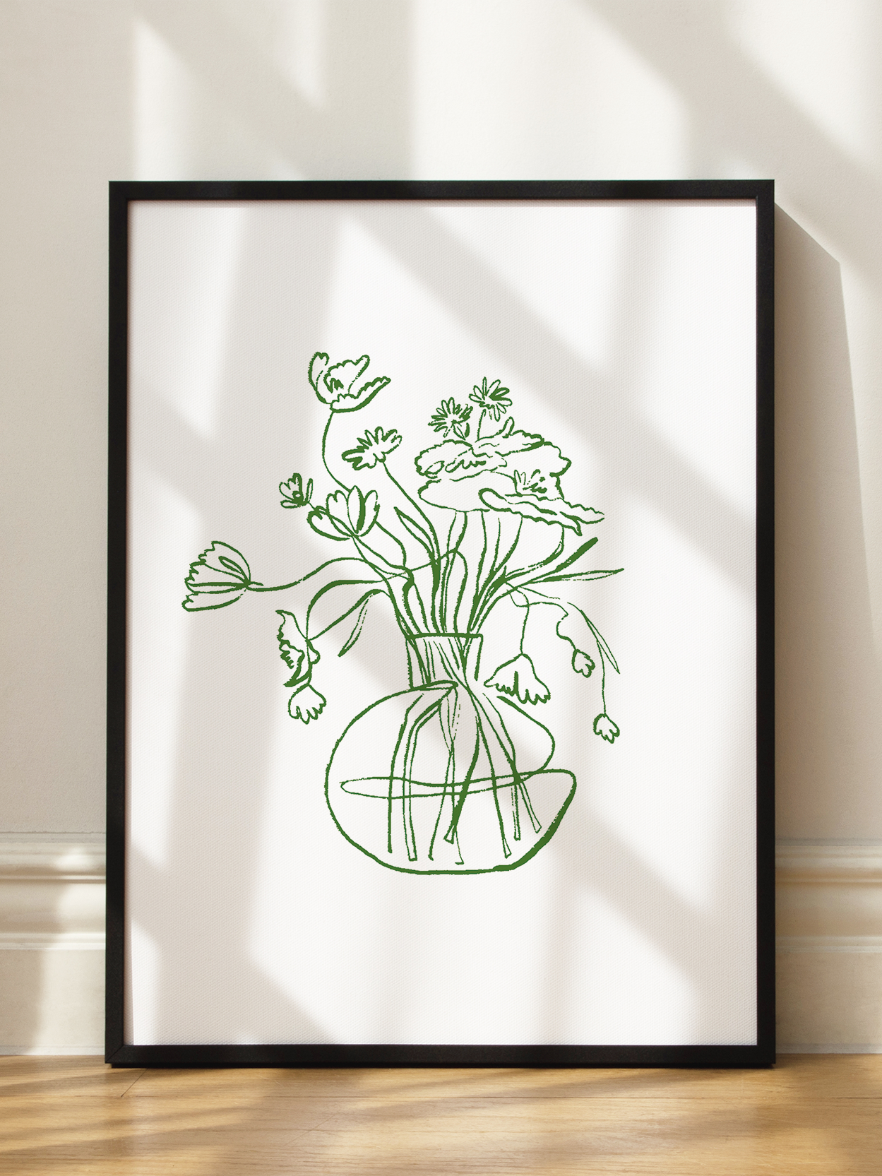 Green Line Flower
