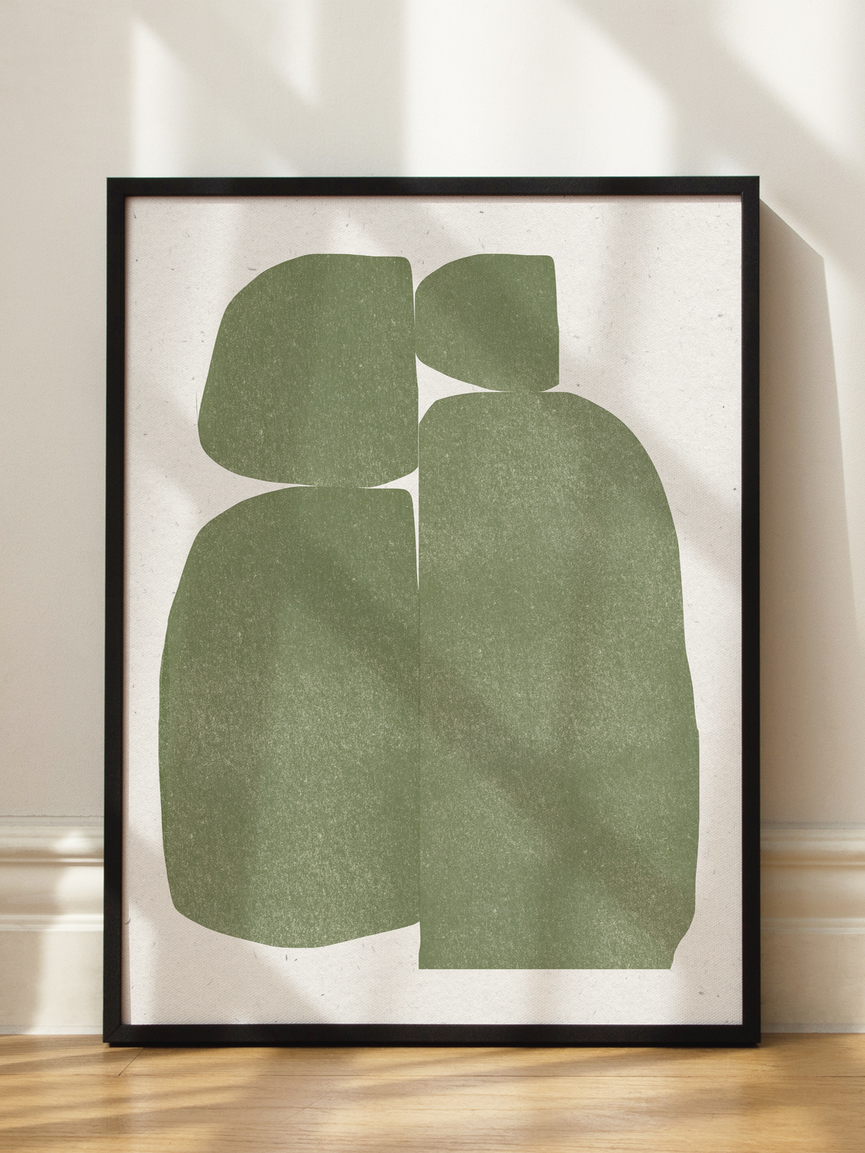 Green Shapes Poster