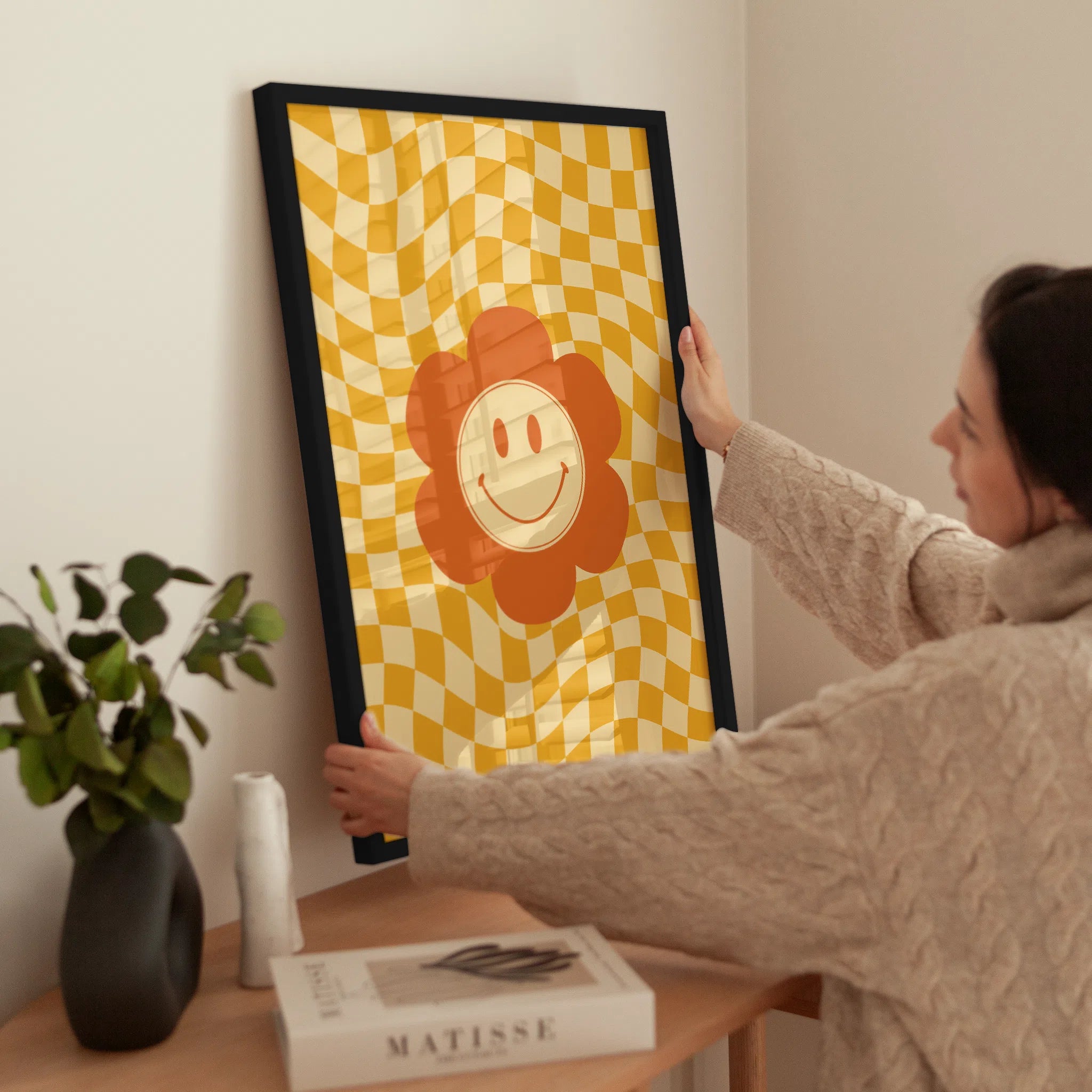 Groovy Bloom wird aufgehängt