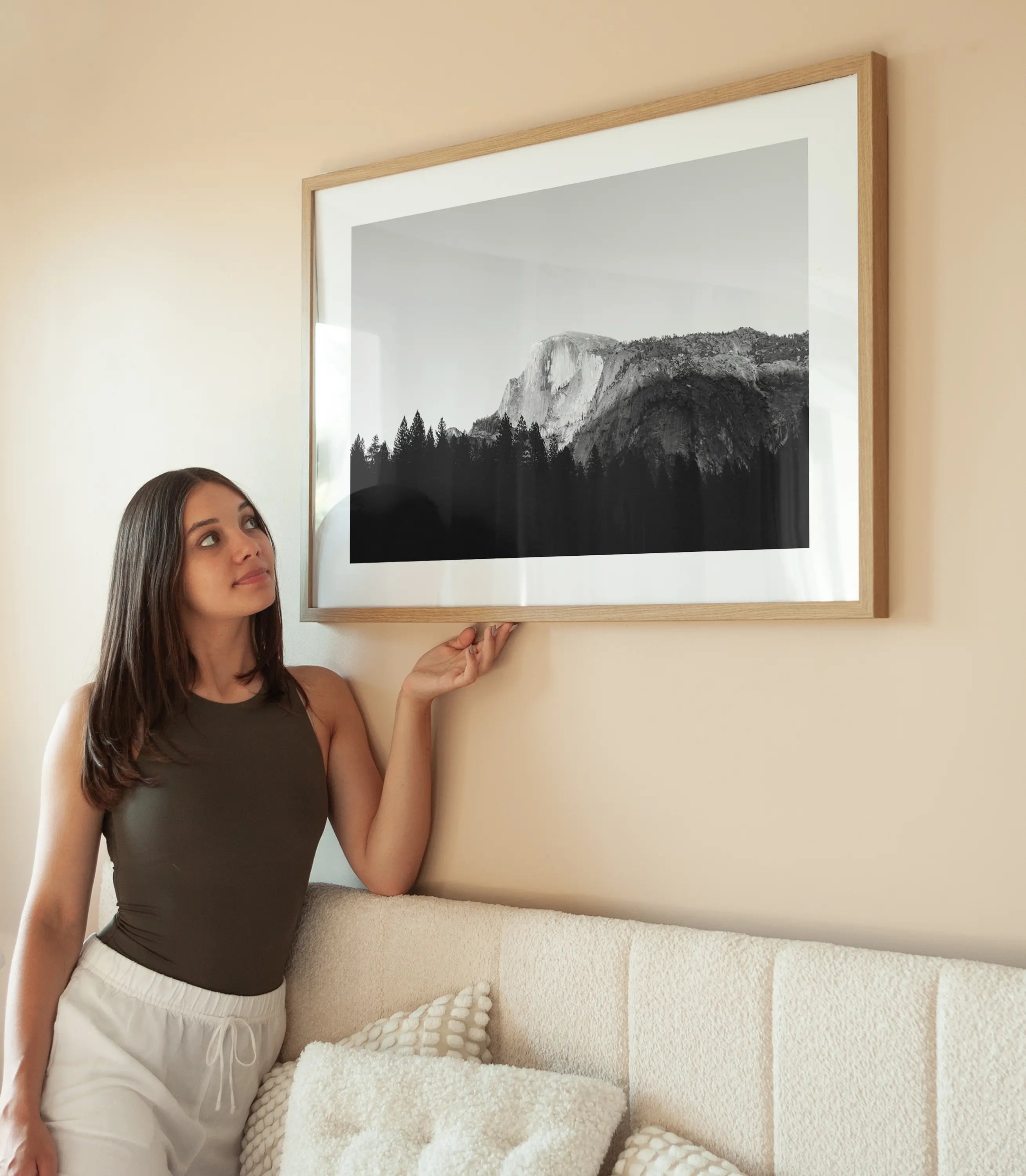 Half Dome wird aufgehängt