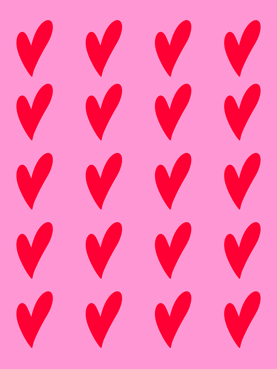 Hearts Pattern No2 Poster