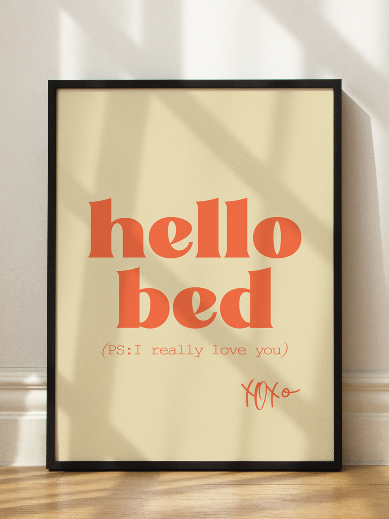Hello Bed Poster