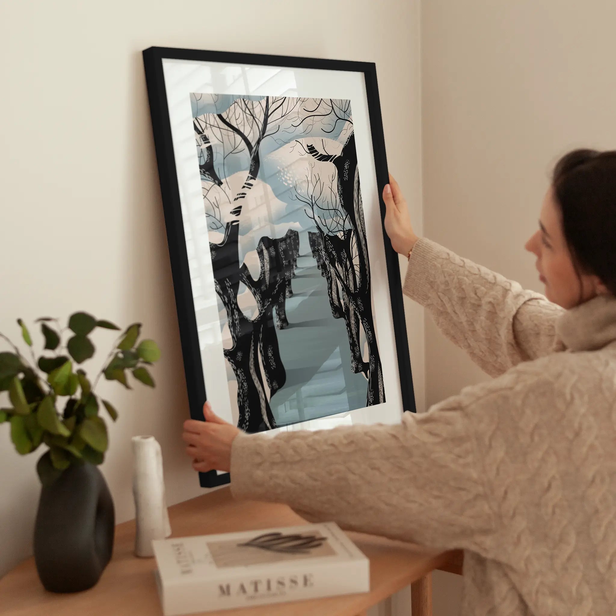 Japanese Blossom wird aufgehängt