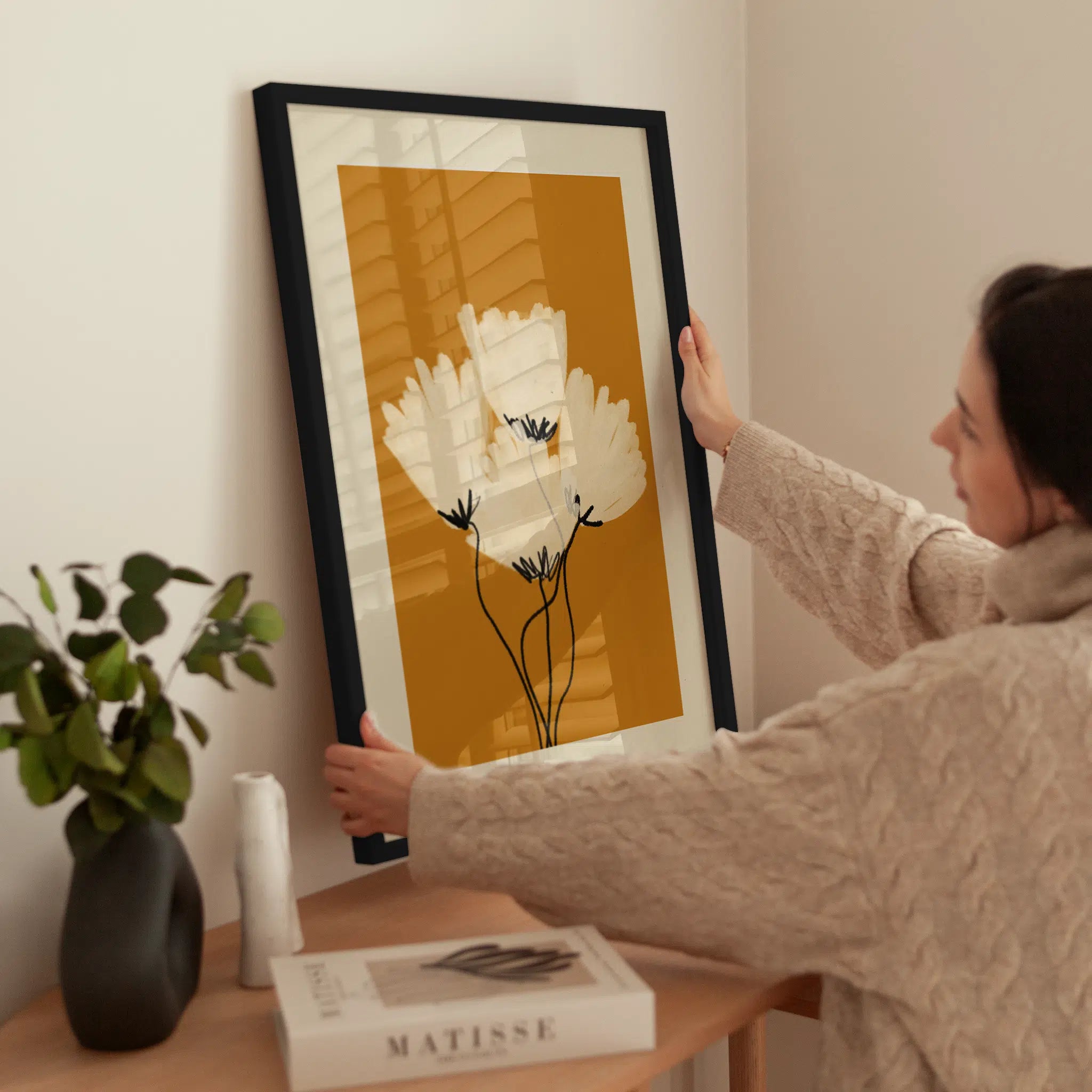 Japanese Bouquet wird aufgehängt
