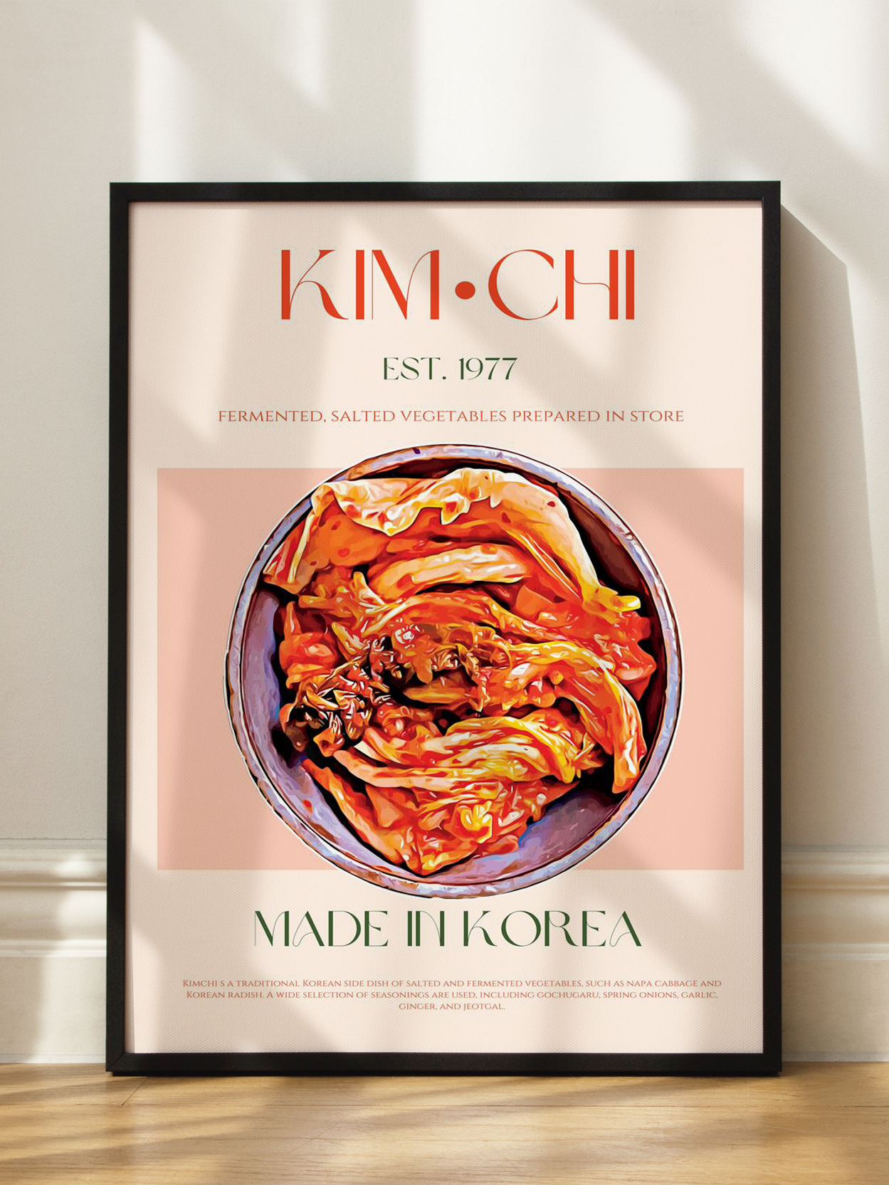 Kimchi Made in Korea Poster