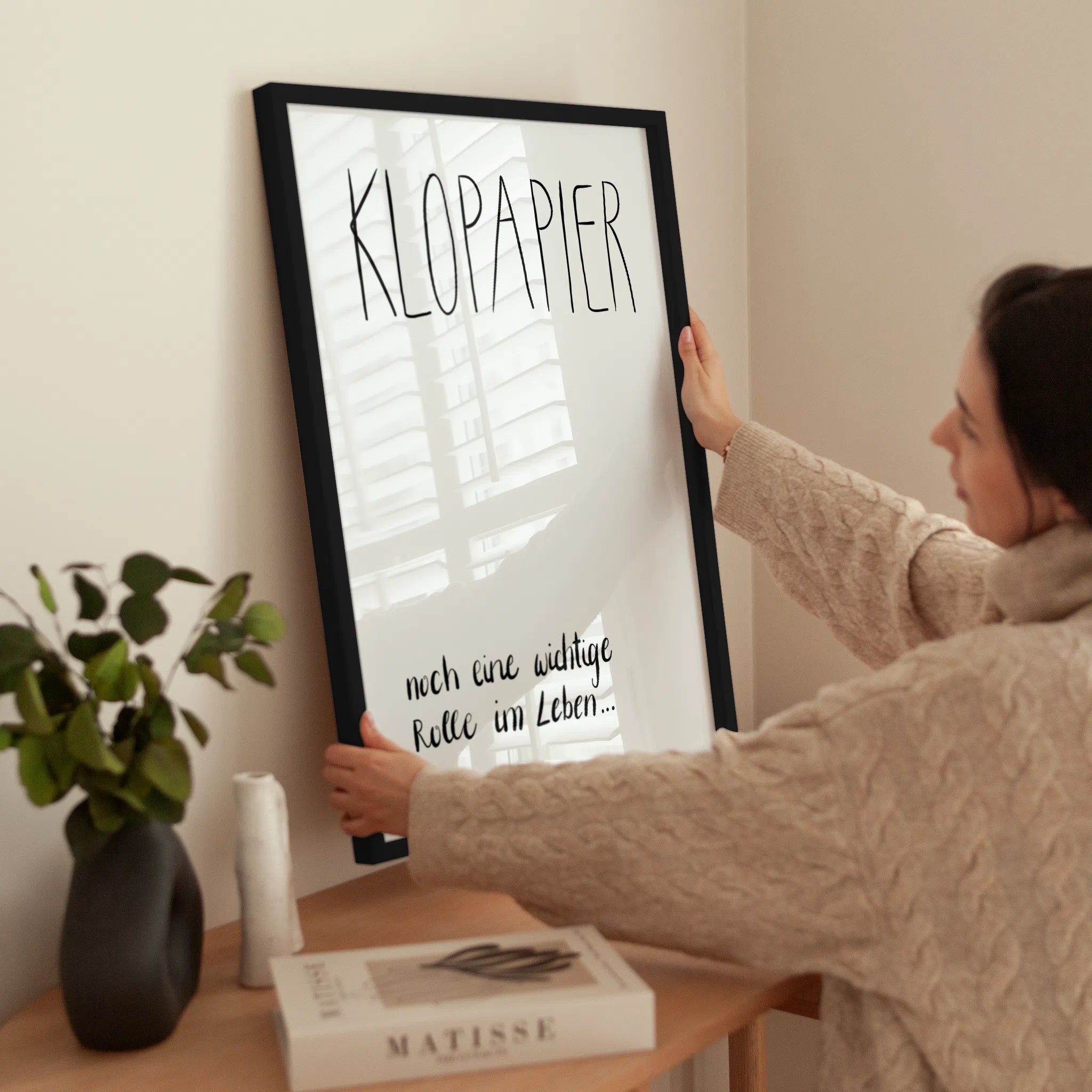Klopapier Wichtige Rolle wird aufgehängt